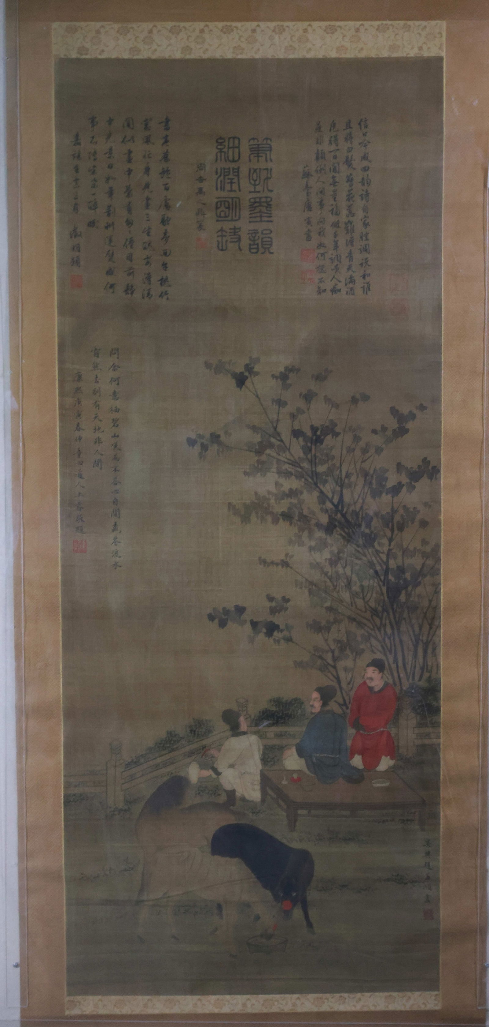 A FIGURE PAINTING BY ZHAO MENGFU.趙孟頫: Figure Painting by Zhao Mengfu.趙孟頫