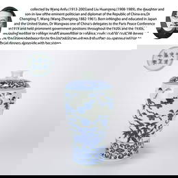 A BLUE-AND-WHITE MEIPING VASE WITH FLOWERING BRANCH DESIGN