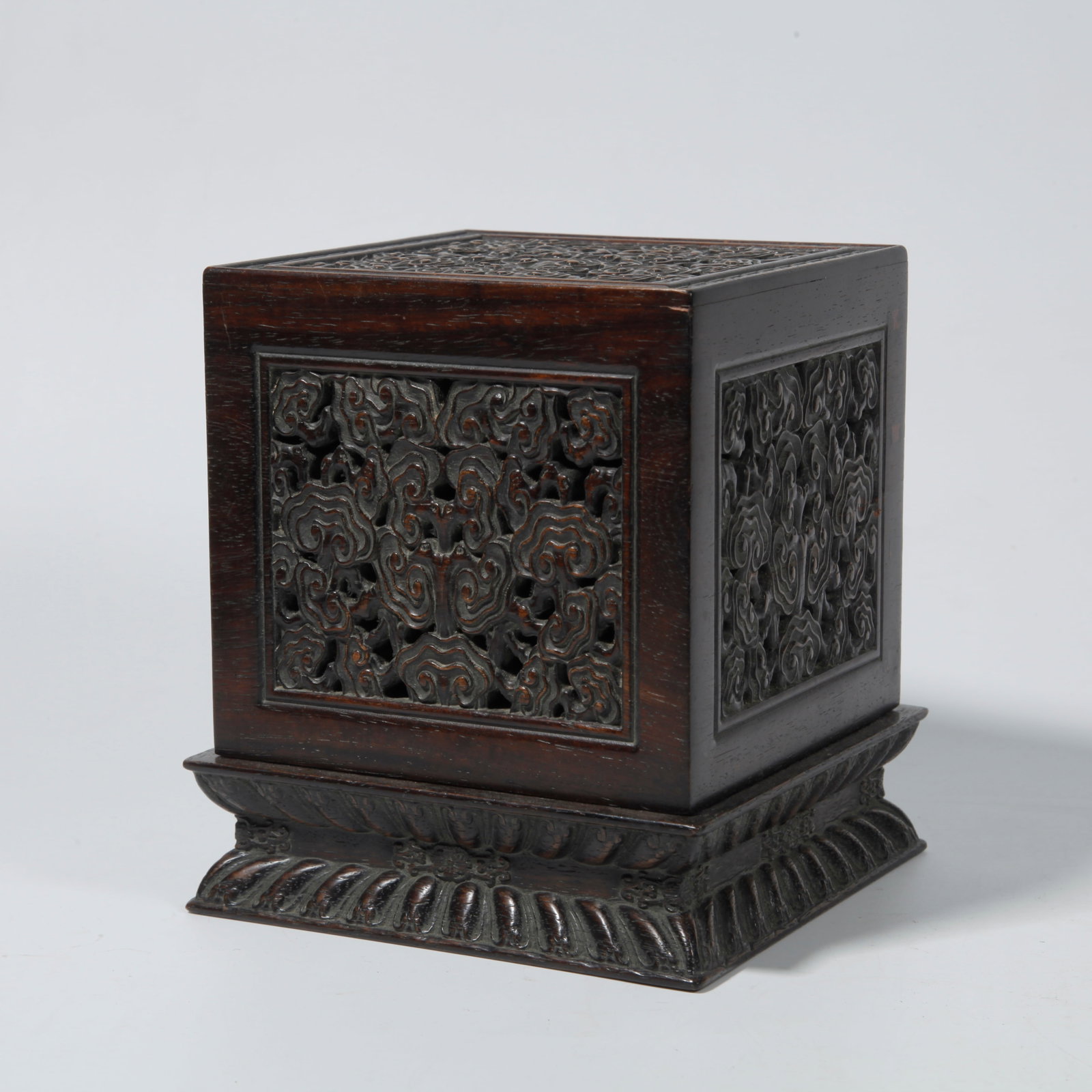 A ZITAN WOOD BOX: Zitan Wood Box