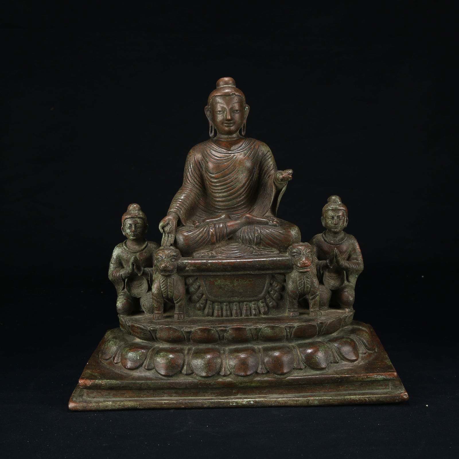 A BRONZE STATUE OF SHAKYAMUNI BUDDHA IN SWAT VALLEY STYLE (1 of 10)