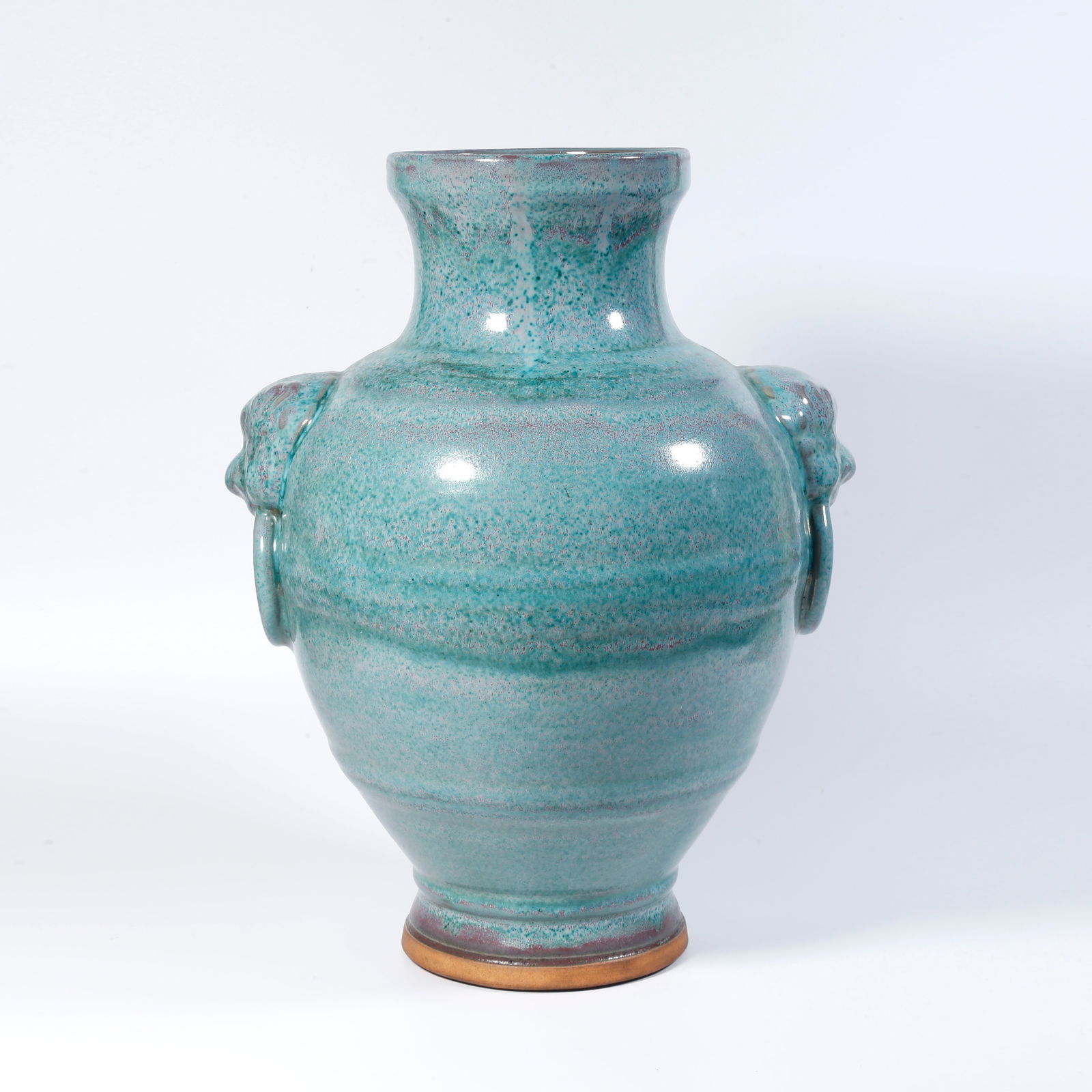 A LU JUN GLAZE FU SHOU ZUN: Lu Jun Glaze Fu Shou Zun