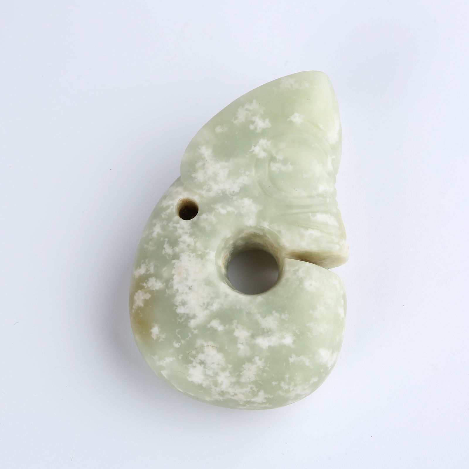A HONGSHAN JADE PIG-DRAGON: Hongshan Jade Pig-Dragon