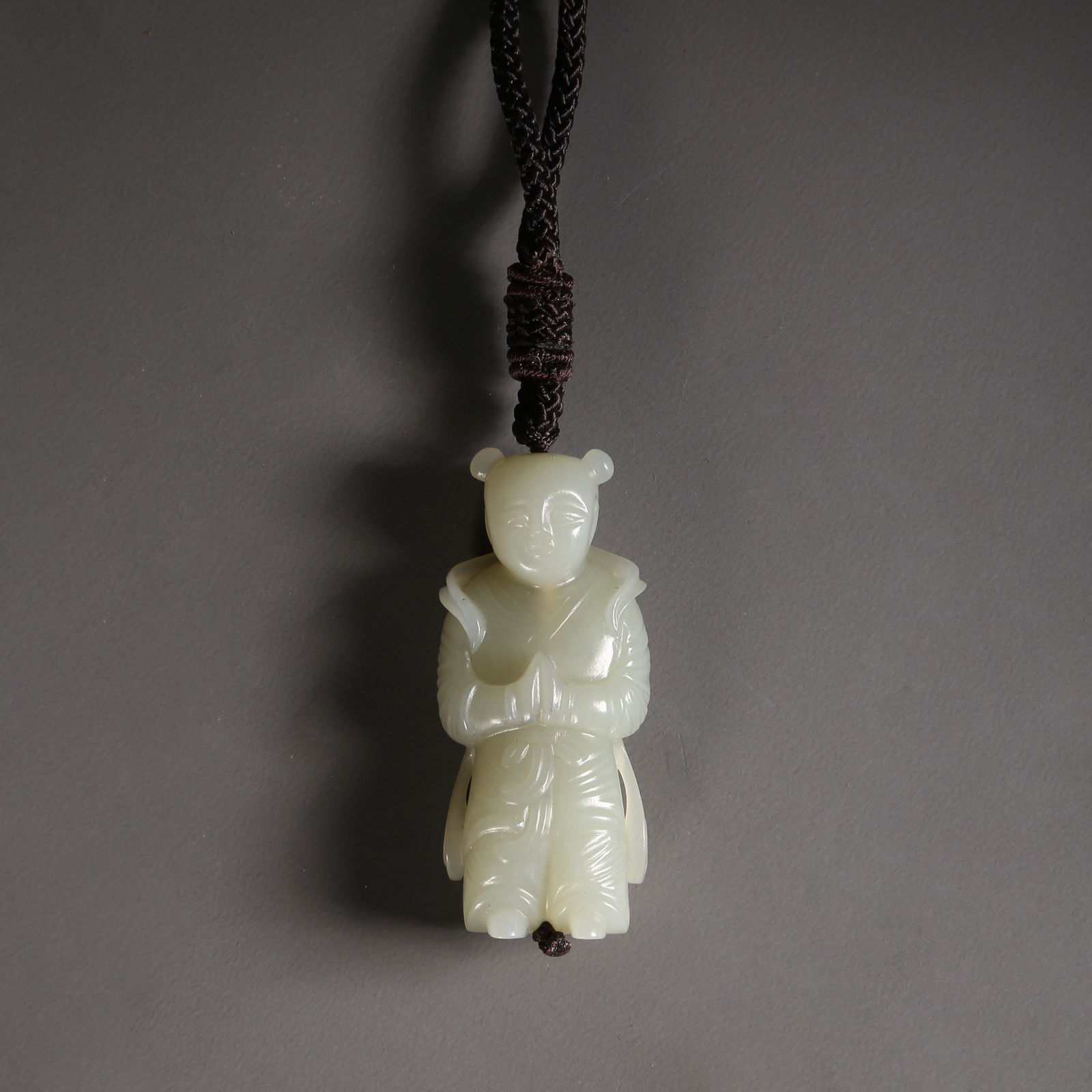 A HETIAN JADE BOY PENDANT (1 of 6)
