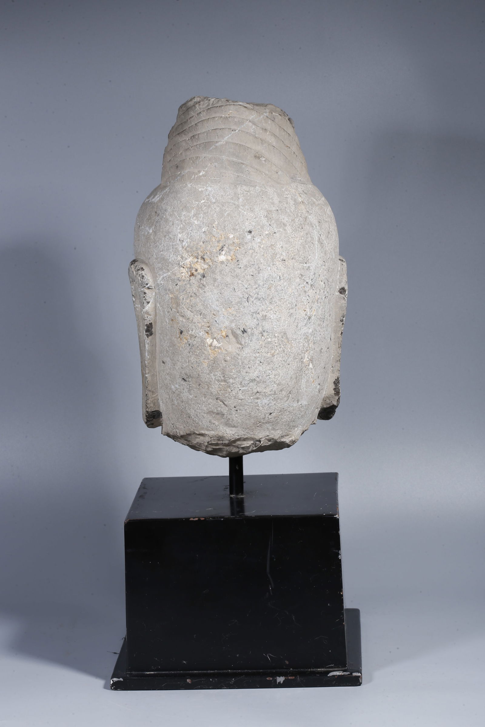 A STONE BUDDHA HEAD - 7