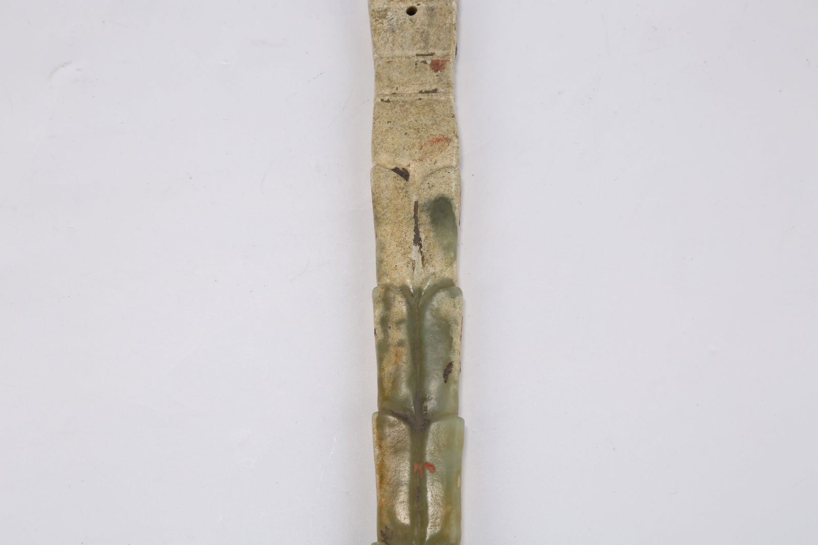 A ANCIENT JADE HANDLE-SHAPED OBJECT - 6
