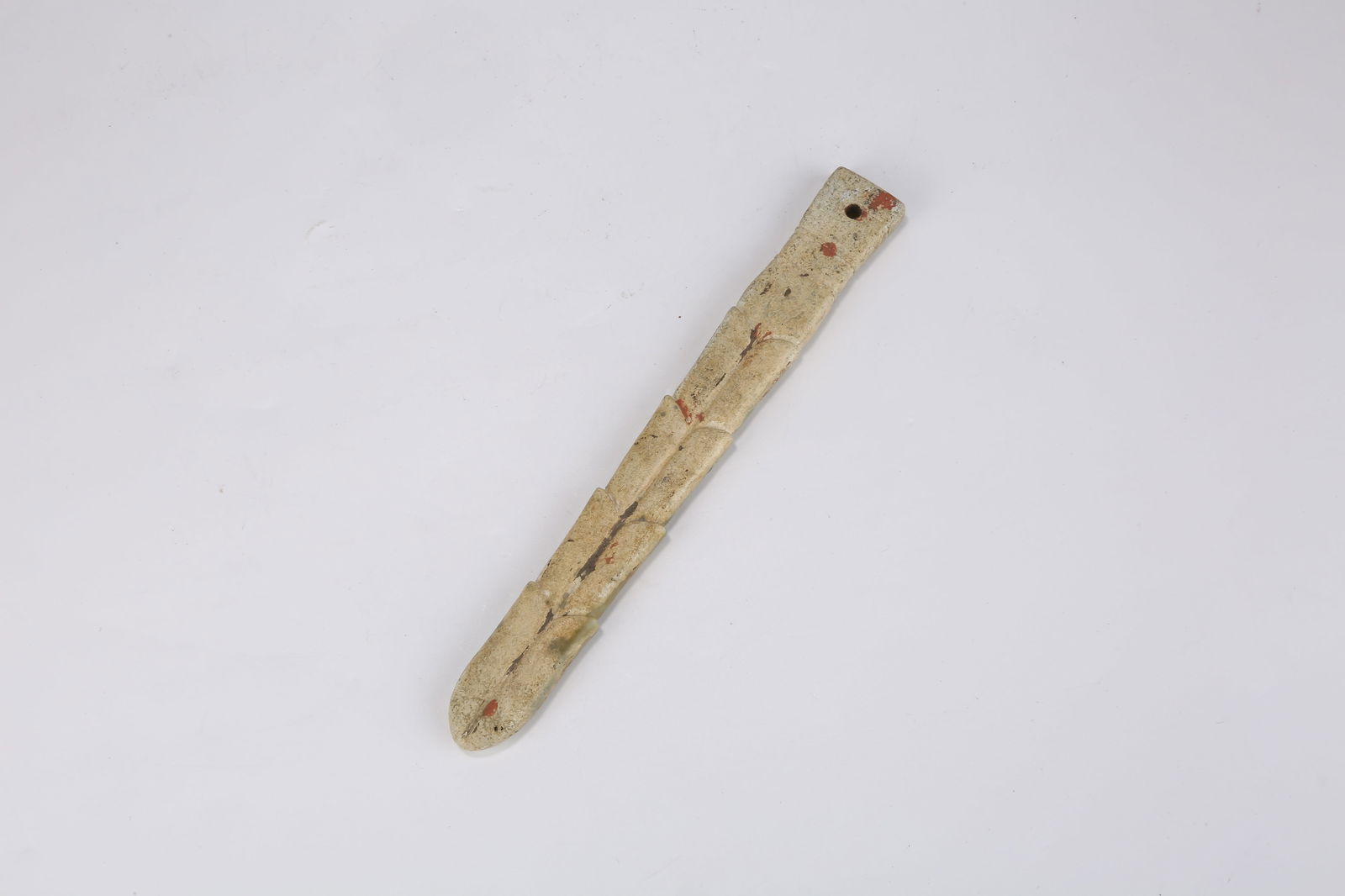 A ANCIENT JADE HANDLE-SHAPED OBJECT - 9