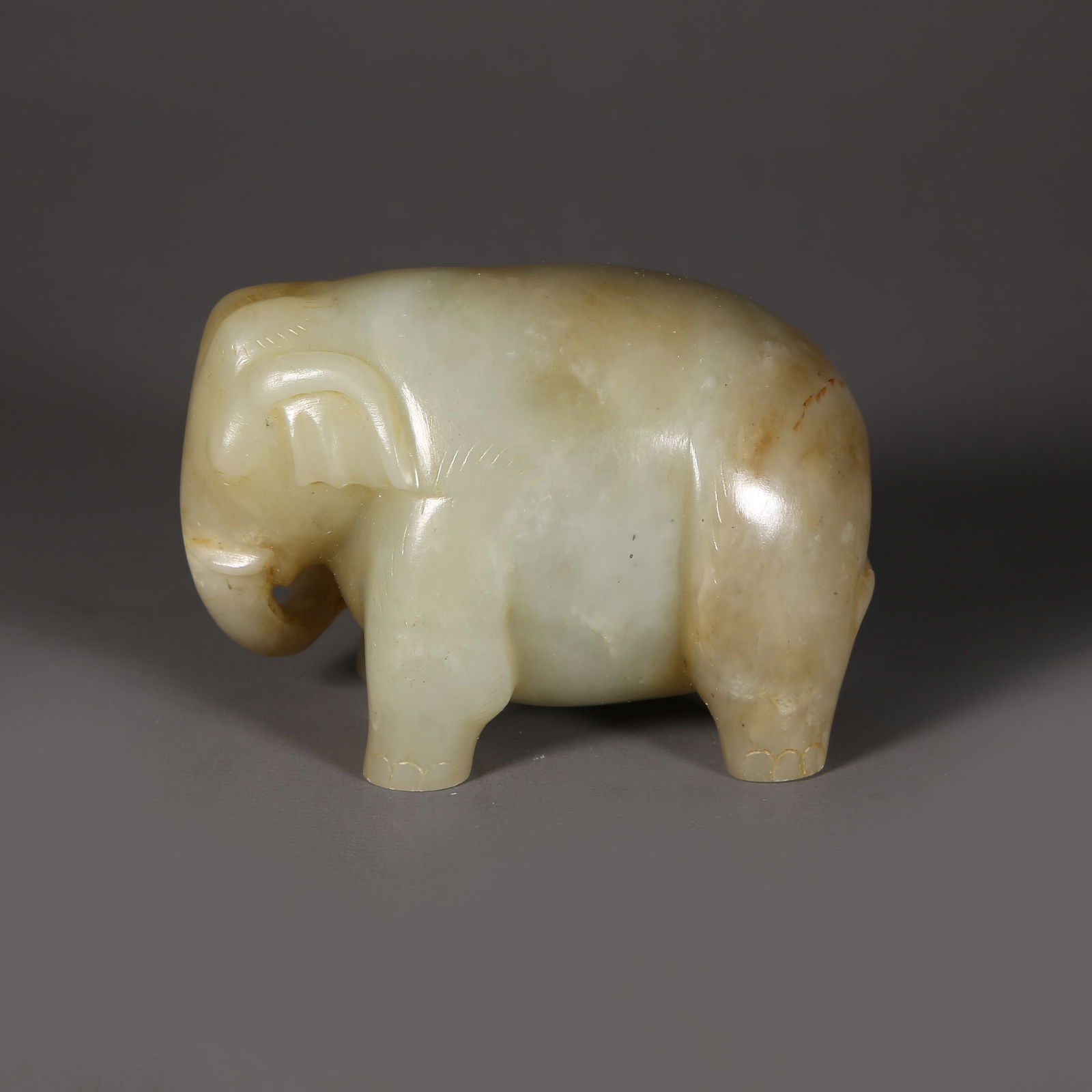 A HETIAN JADE PEACE AND ELEPHANTS ORNAMENT (1 of 6)