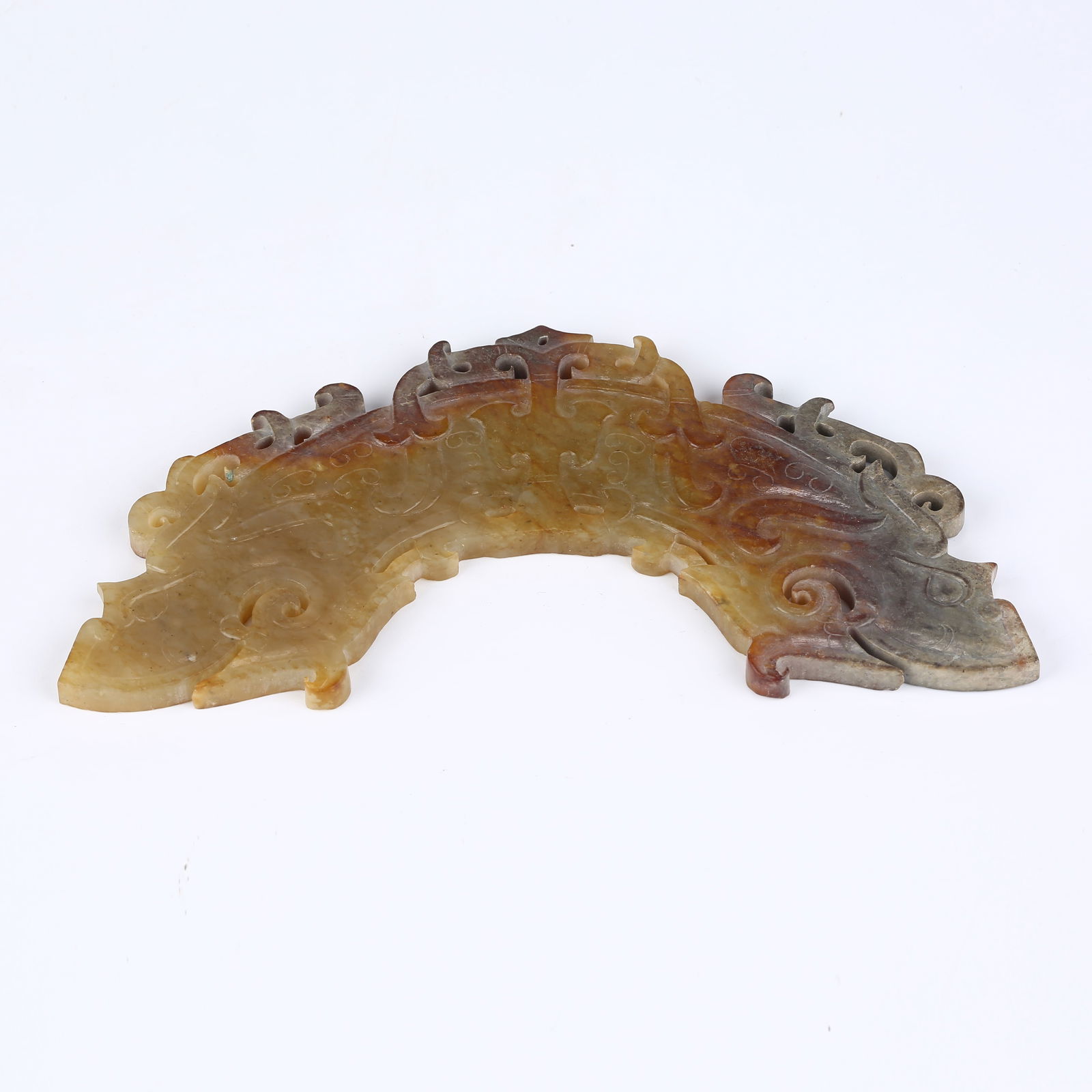 A ANCIENT JADE HUANG (CURVED PENDANT): Ancient Jade Huang (Curved Pendant)