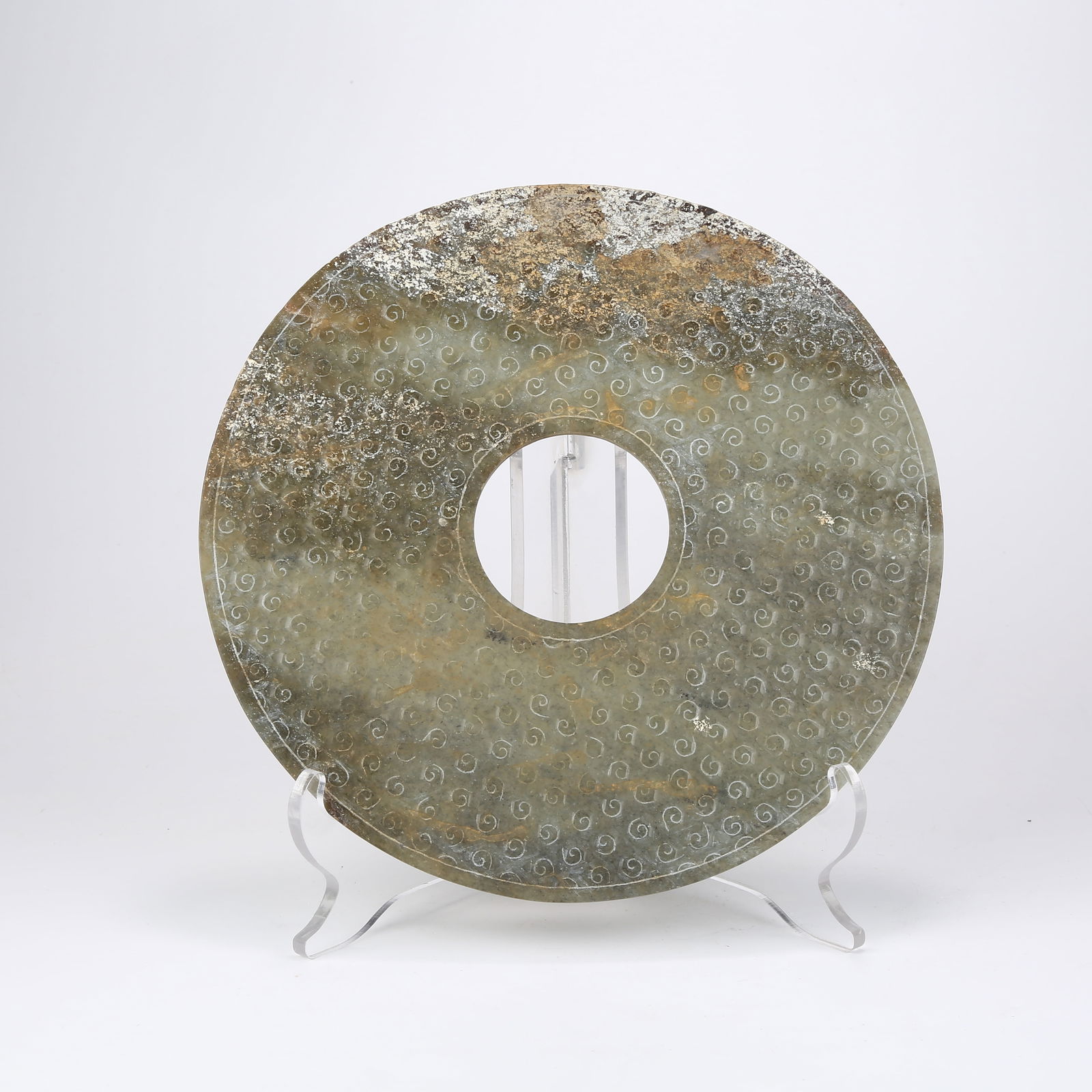 A ANCIENT JADE GRAIN PATTERN BI DISC (1 of 7)