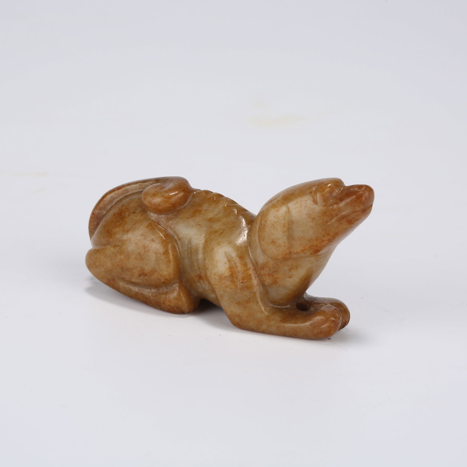 A HETIAN JADE DOG: Hetian Jade Dog