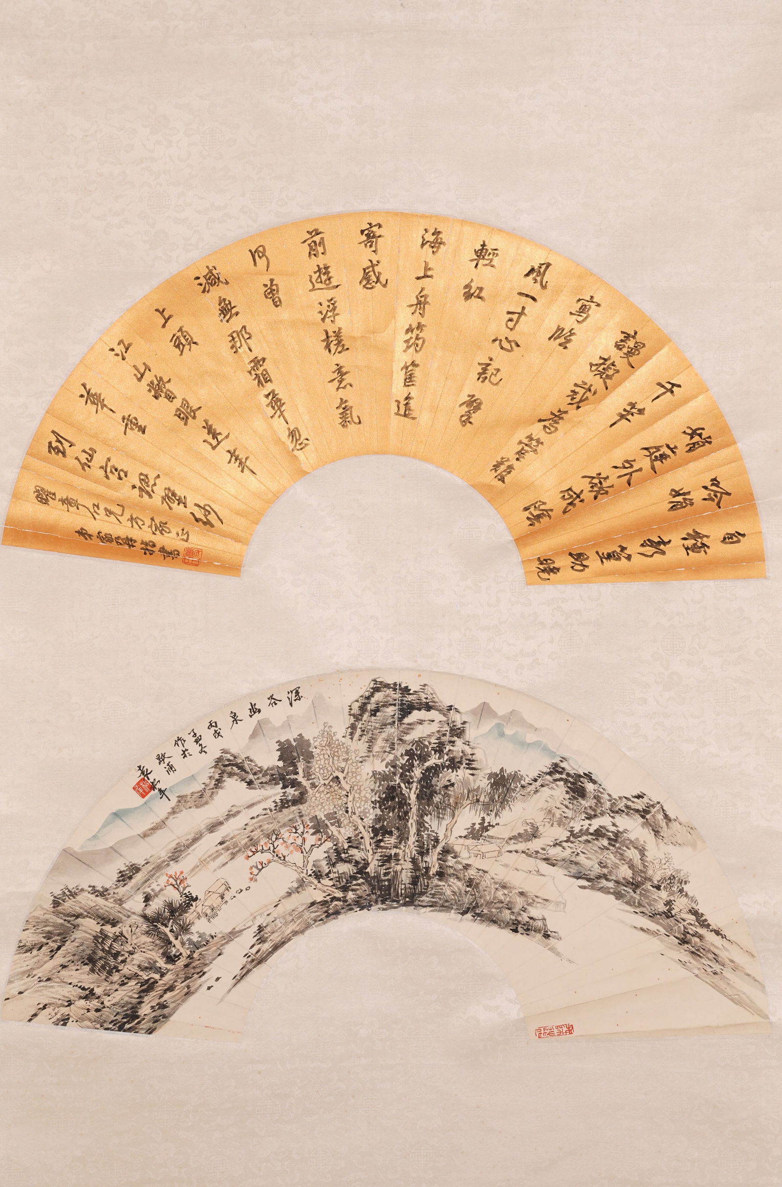 A LANDSCAPE PAINTING ON PAPER BY YUAN SONGNIAN.袁松年 (1 of 9)