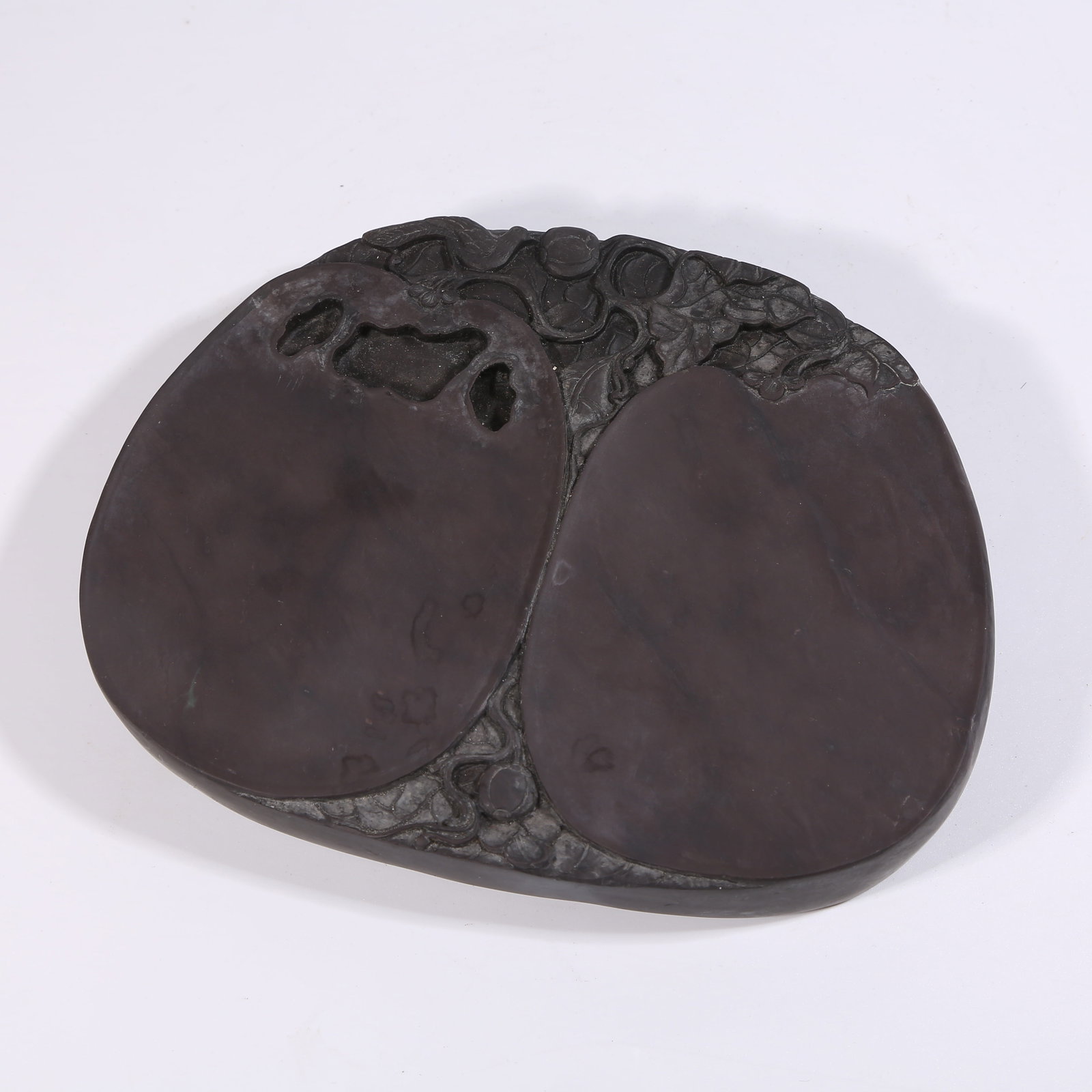 A DUANSHI "FU" GOURD INKSTONE: Duanshi "Fu" gourd inkstone