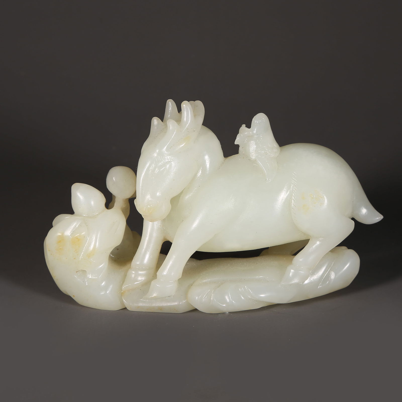 A HETIAN WHITE JADE QILIN ORNAMENT (1 of 8)