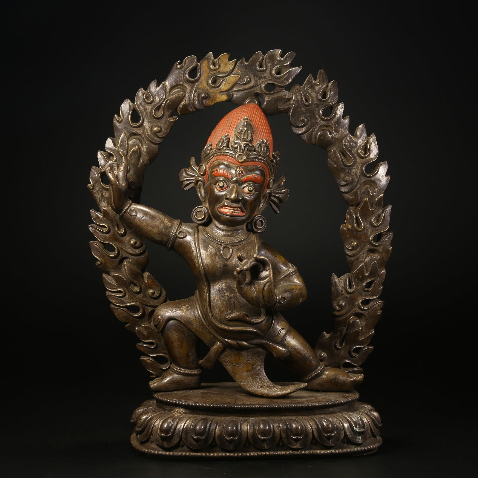 A GILT SILVER BRONZE STATUE OF VAJRASATTVA BODHISATTVA (1 of 8)