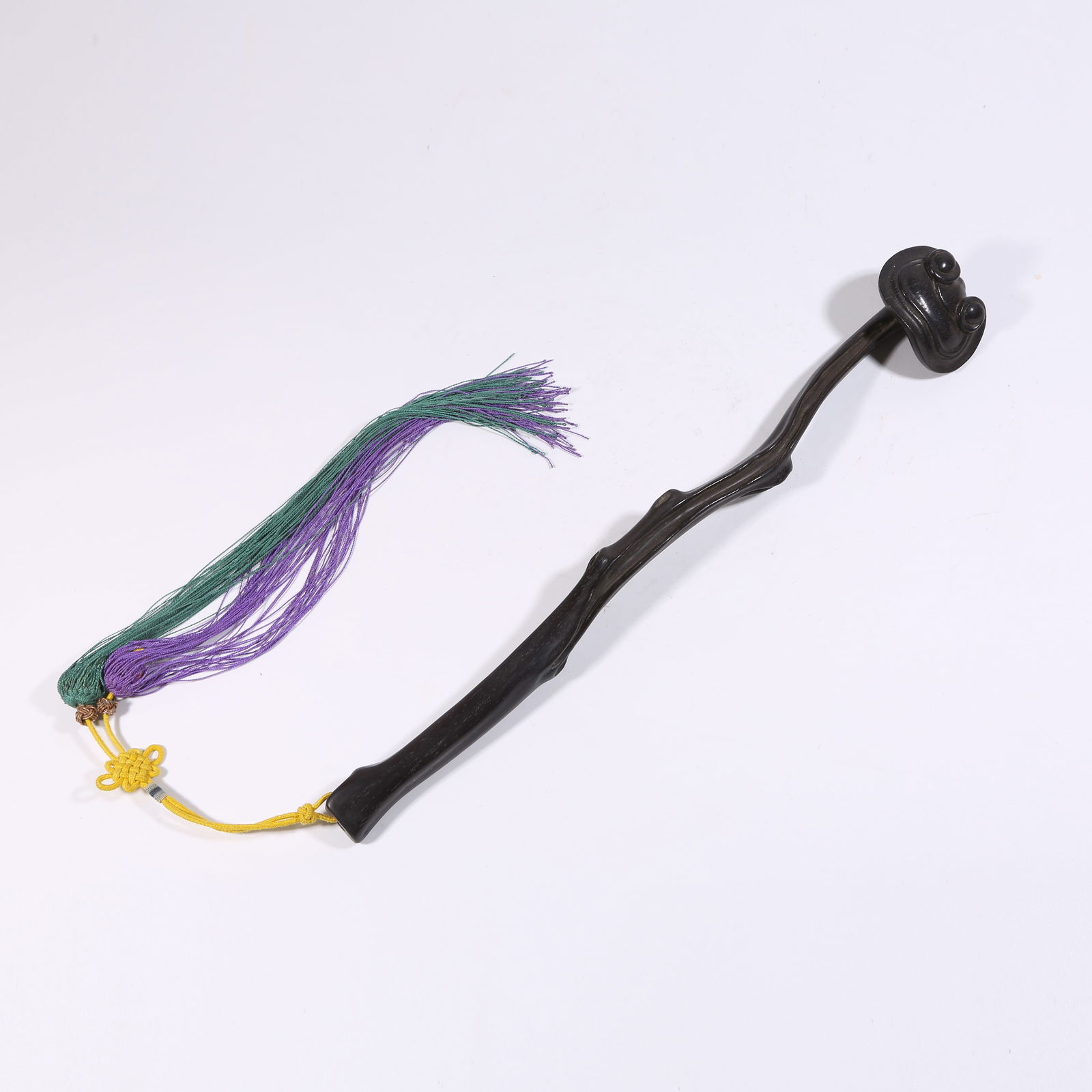 A ZITAN WOOD RUYI WITH LINGZHI PATTERN (1 of 8)