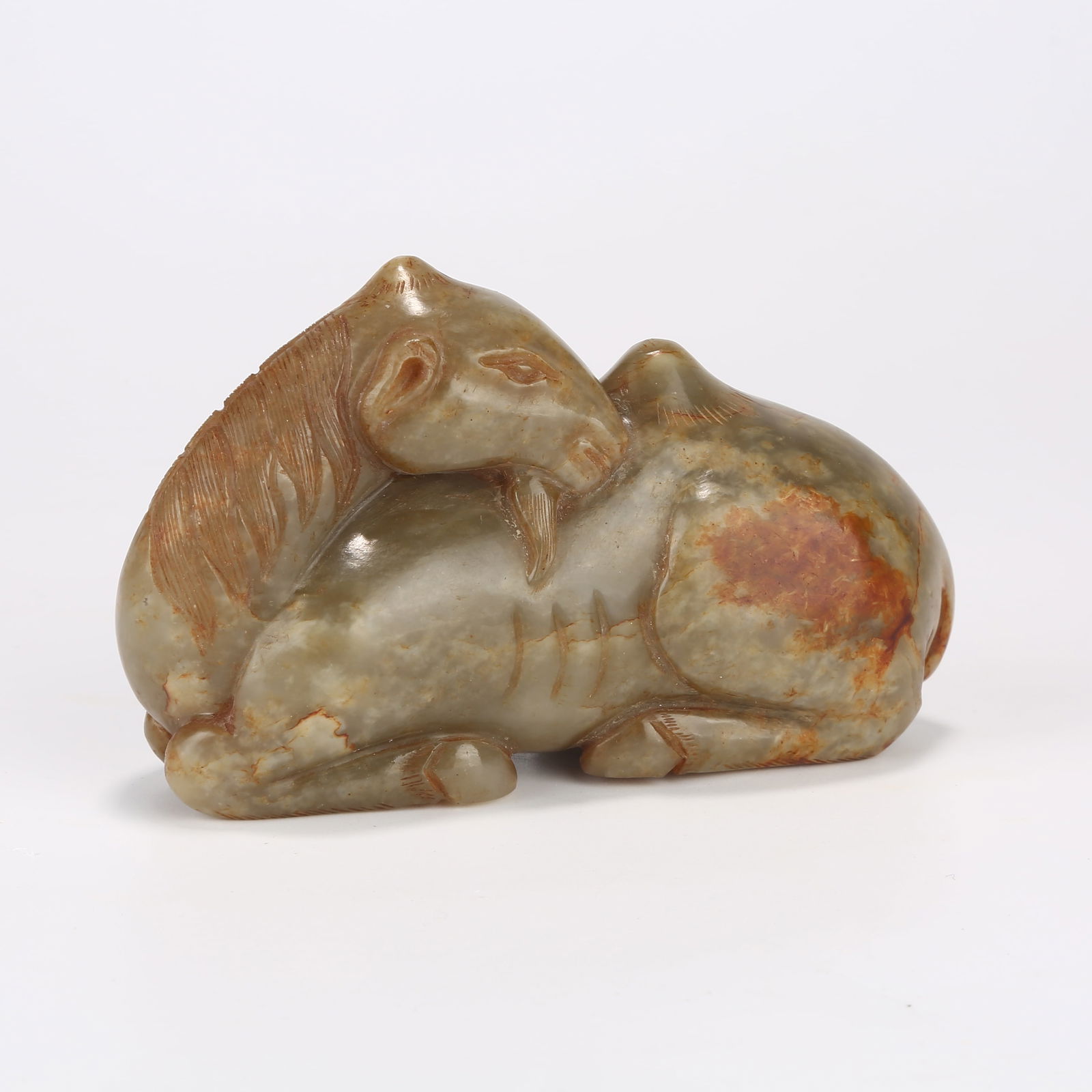 A HETIAN JADE CAMEL ORNAMENT (1 of 8)