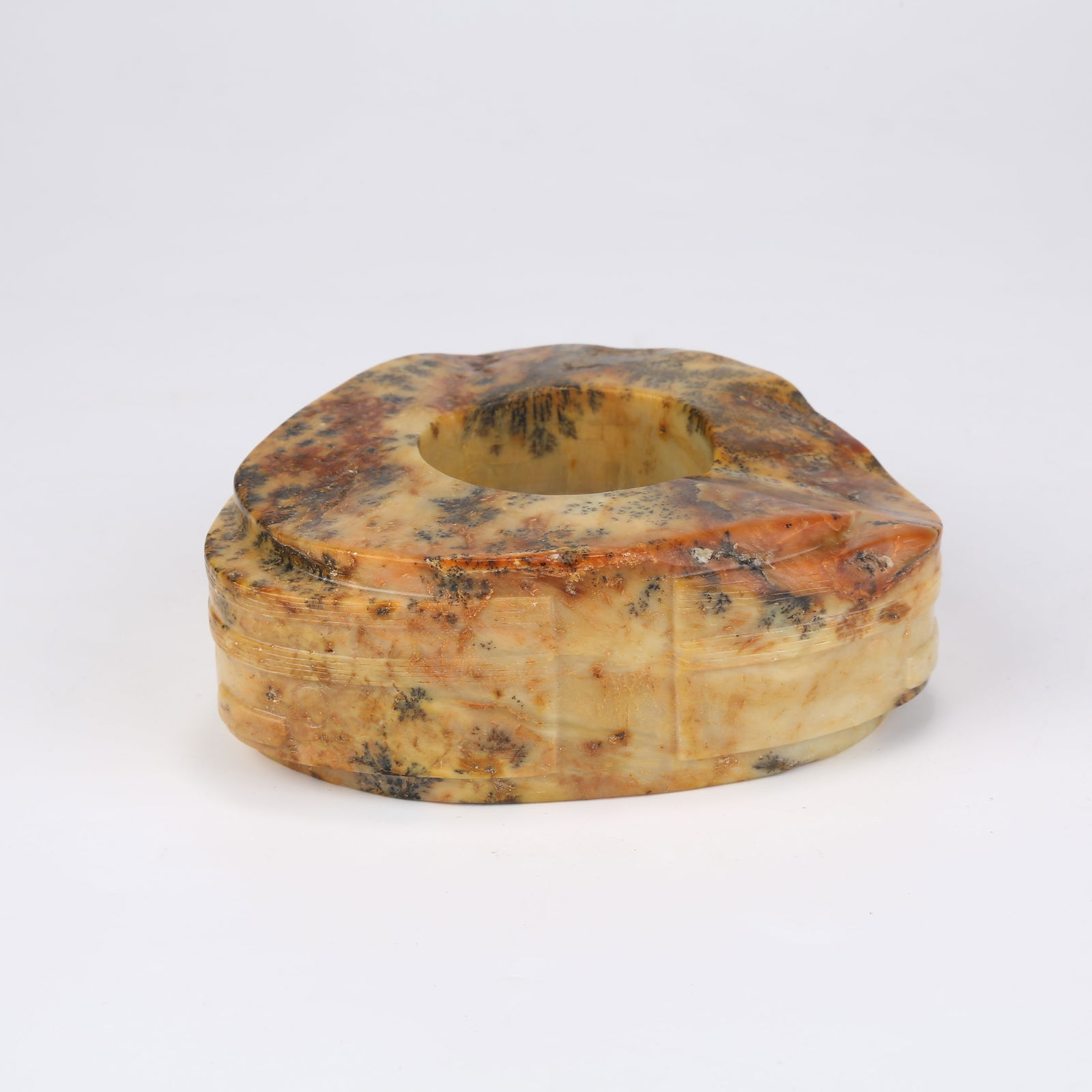 A ANCIENT JADE CONG (RITUAL TUBE) (1 of 9)