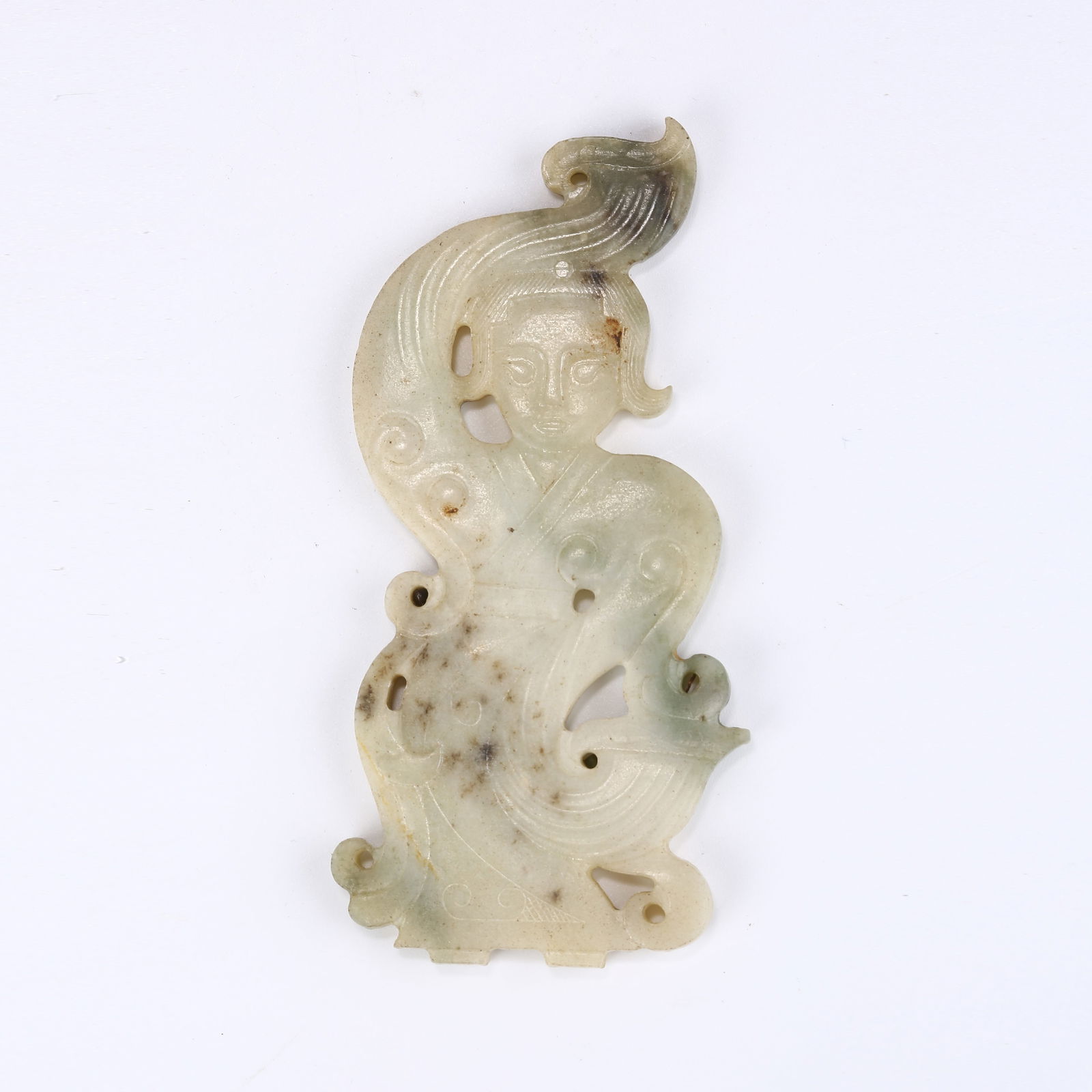 A ANCIENT JADE DANCING FIGURE (1 of 7)