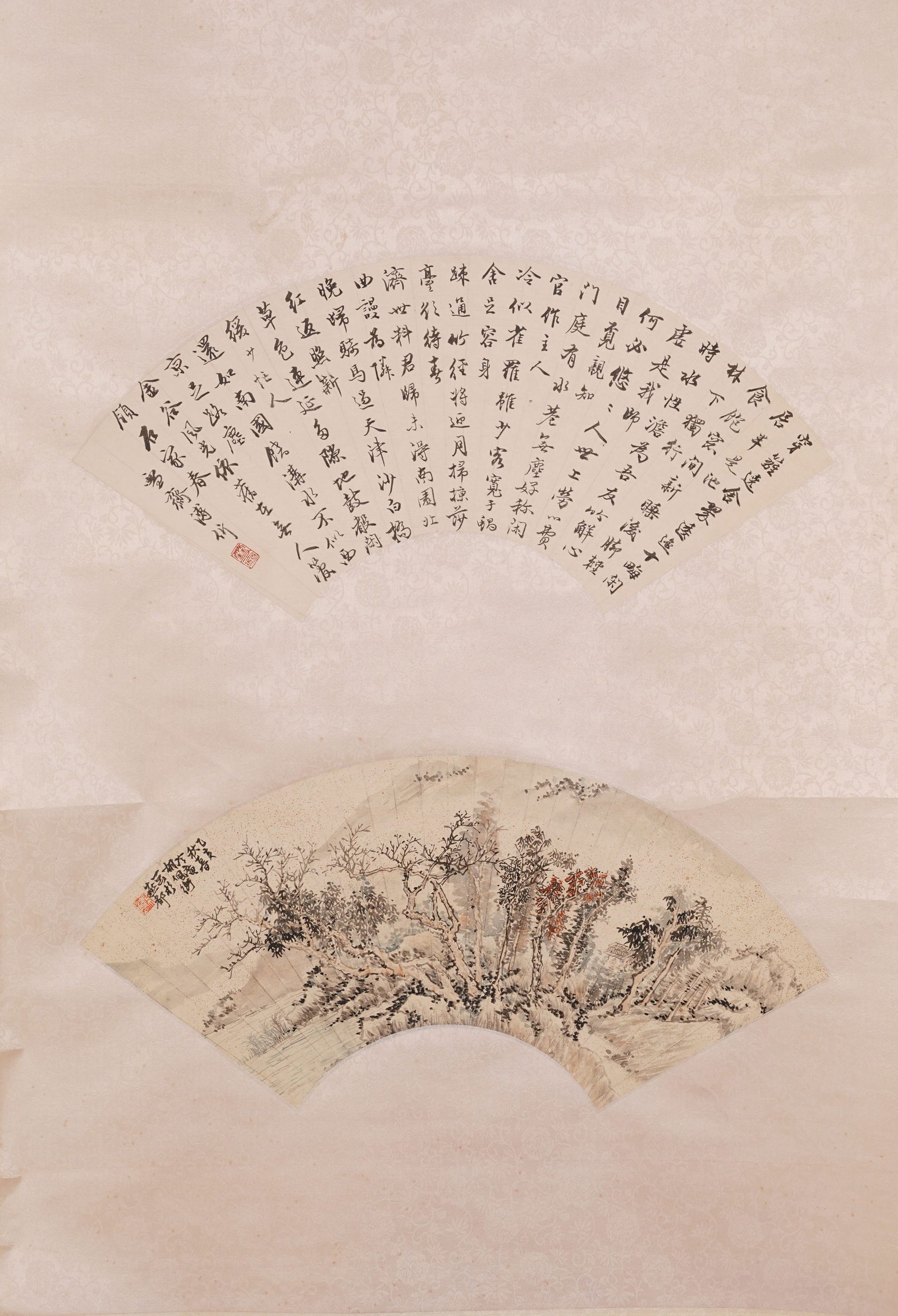 A LANDSCAPE PAINTING ON PAPER BY WU PEIHENG.吳佩衡: Landscape Painting on Paper by Wu Peiheng.吳佩衡