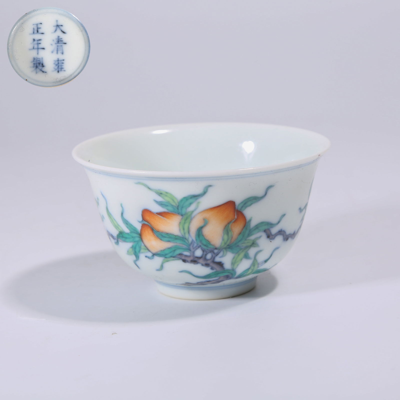 A DOUCAI CUP WITH "BLESSINGS AND LONGEVITY" MOTIFS (1 of 9)