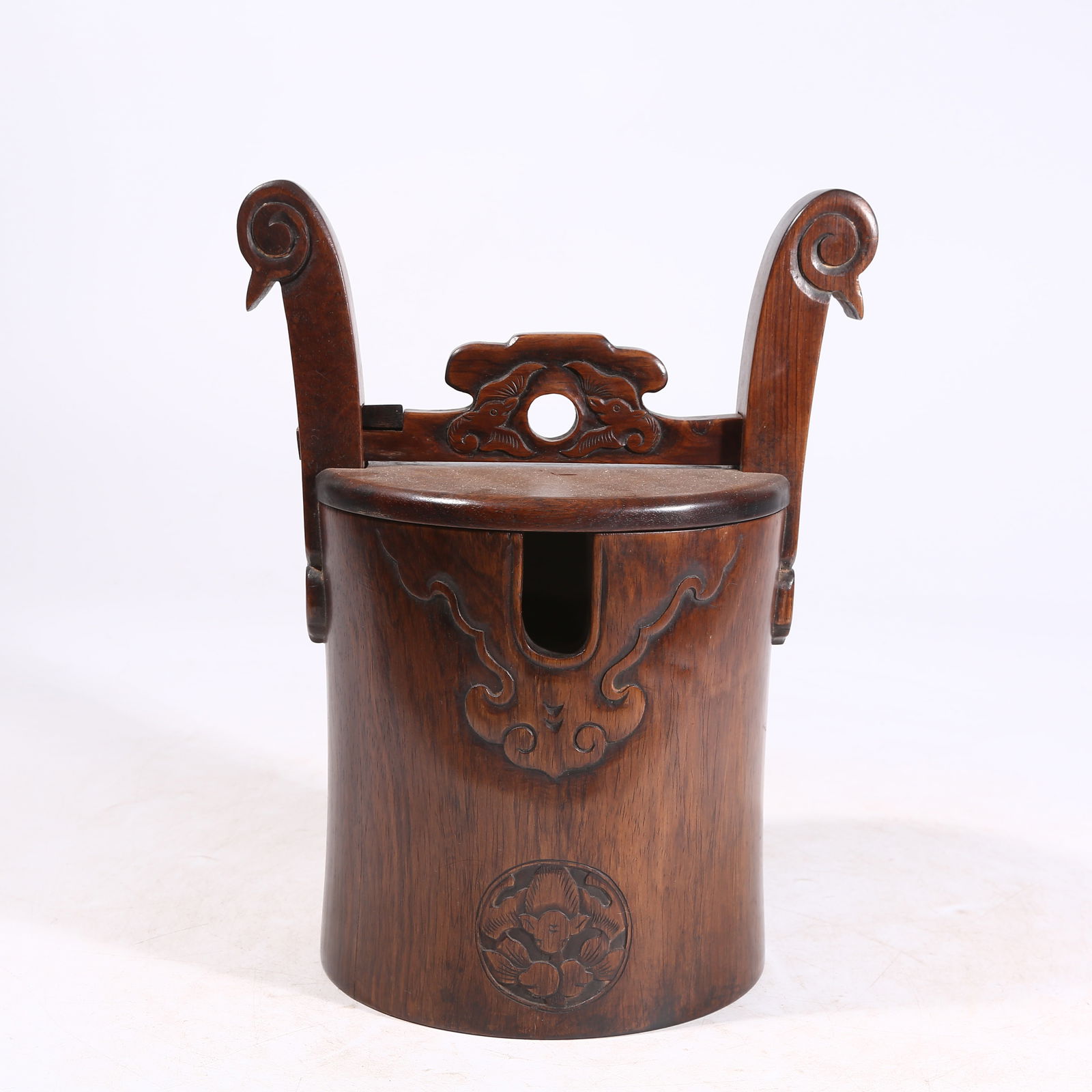 A HUANGHUALI WOOD TEAPOT HOLDER (1 of 9)