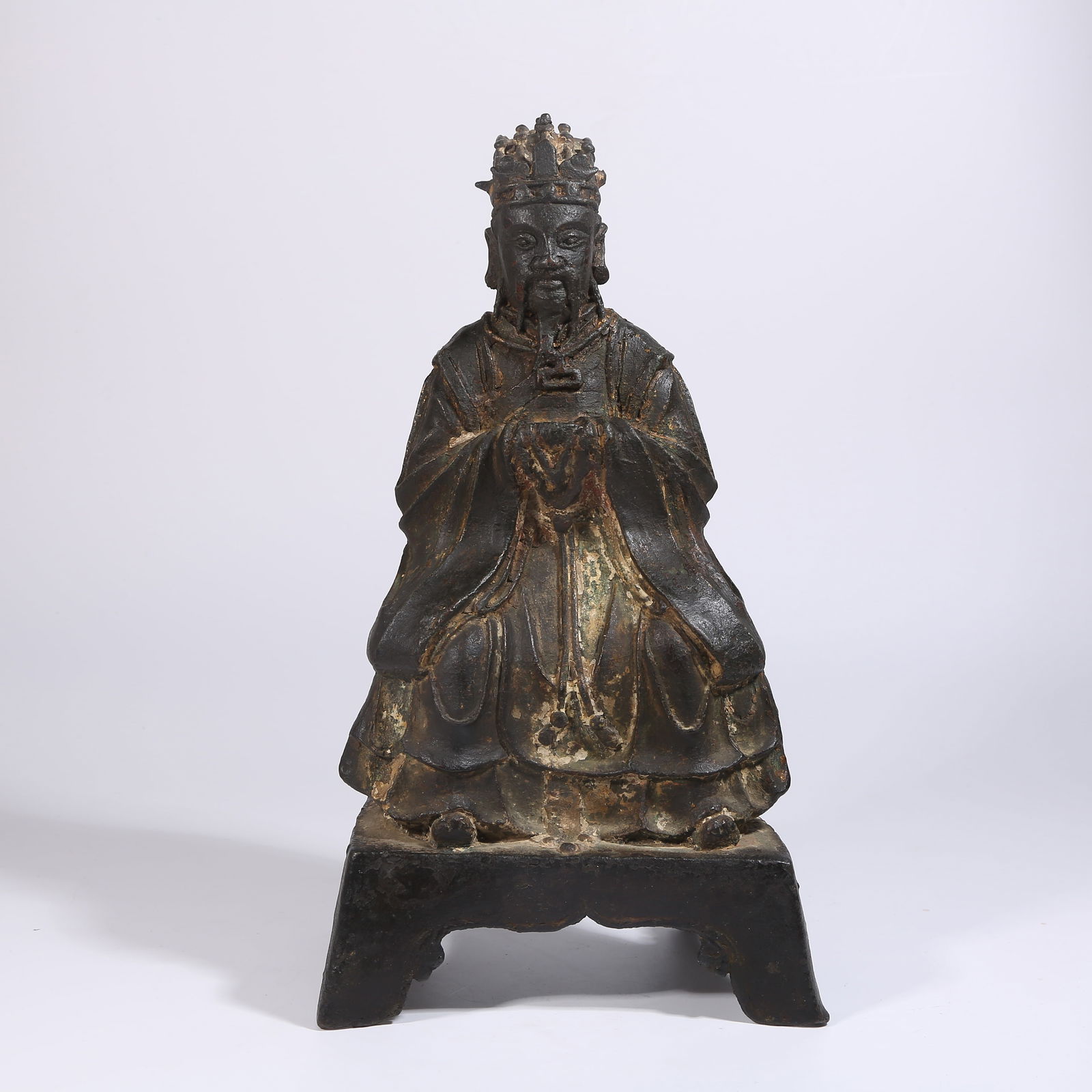 A BRONZE SCULPTURE OF THE HEAVENLY OFFICIAL (1 of 8)