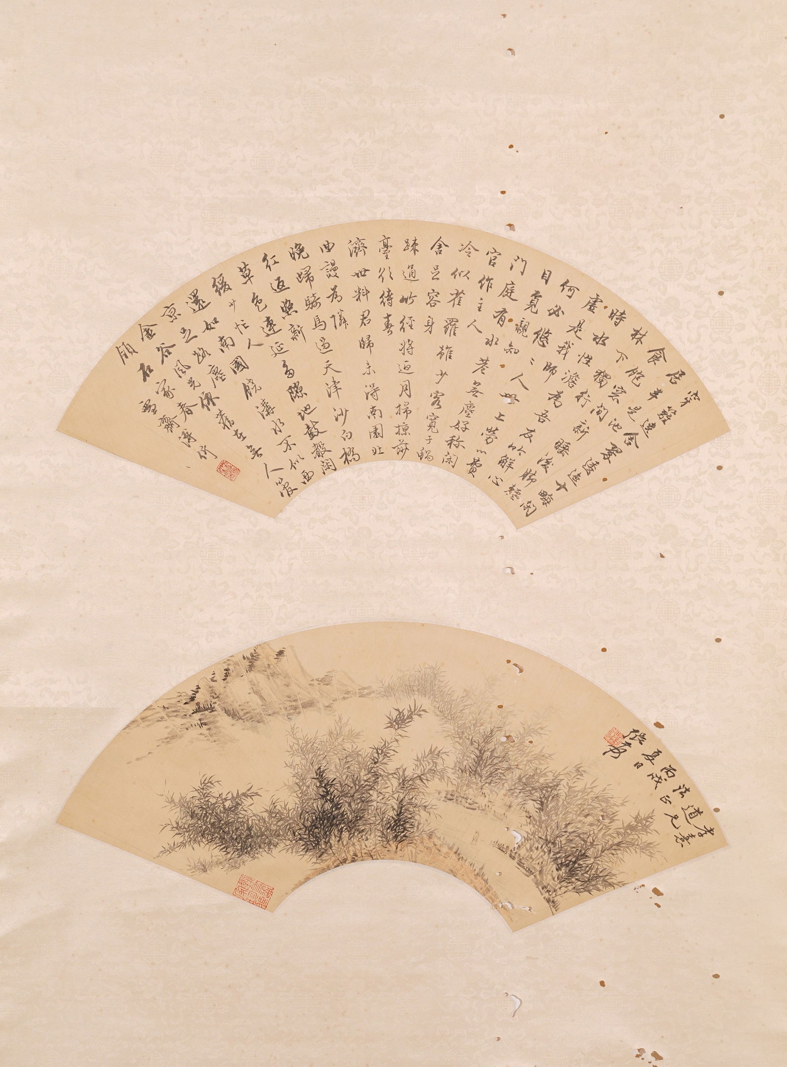 A LANDSCAPE PAINTING ON SILK BY ZHANG DAQIAN.張大千 (1 of 8)