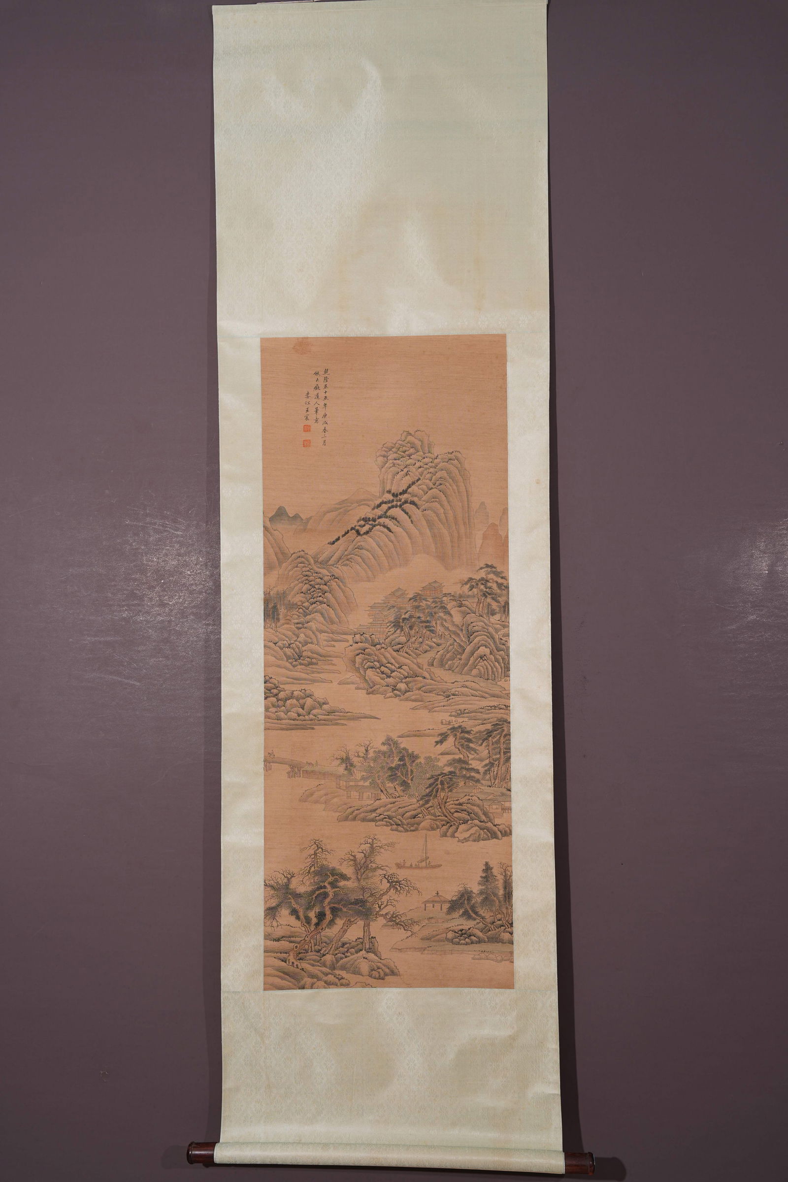 A LANDSCAPE PAINTING ON SILK BY WANG CHEN.王宸 - 2