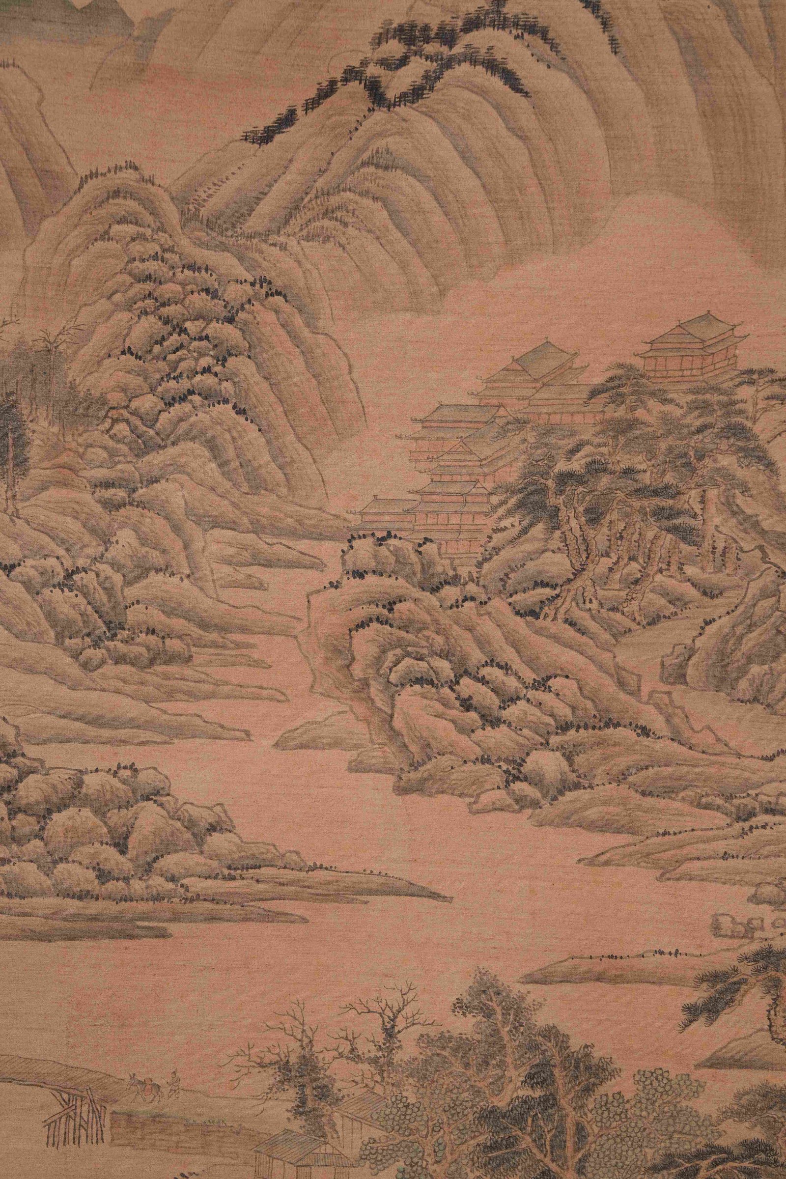 A LANDSCAPE PAINTING ON SILK BY WANG CHEN.王宸 - 4