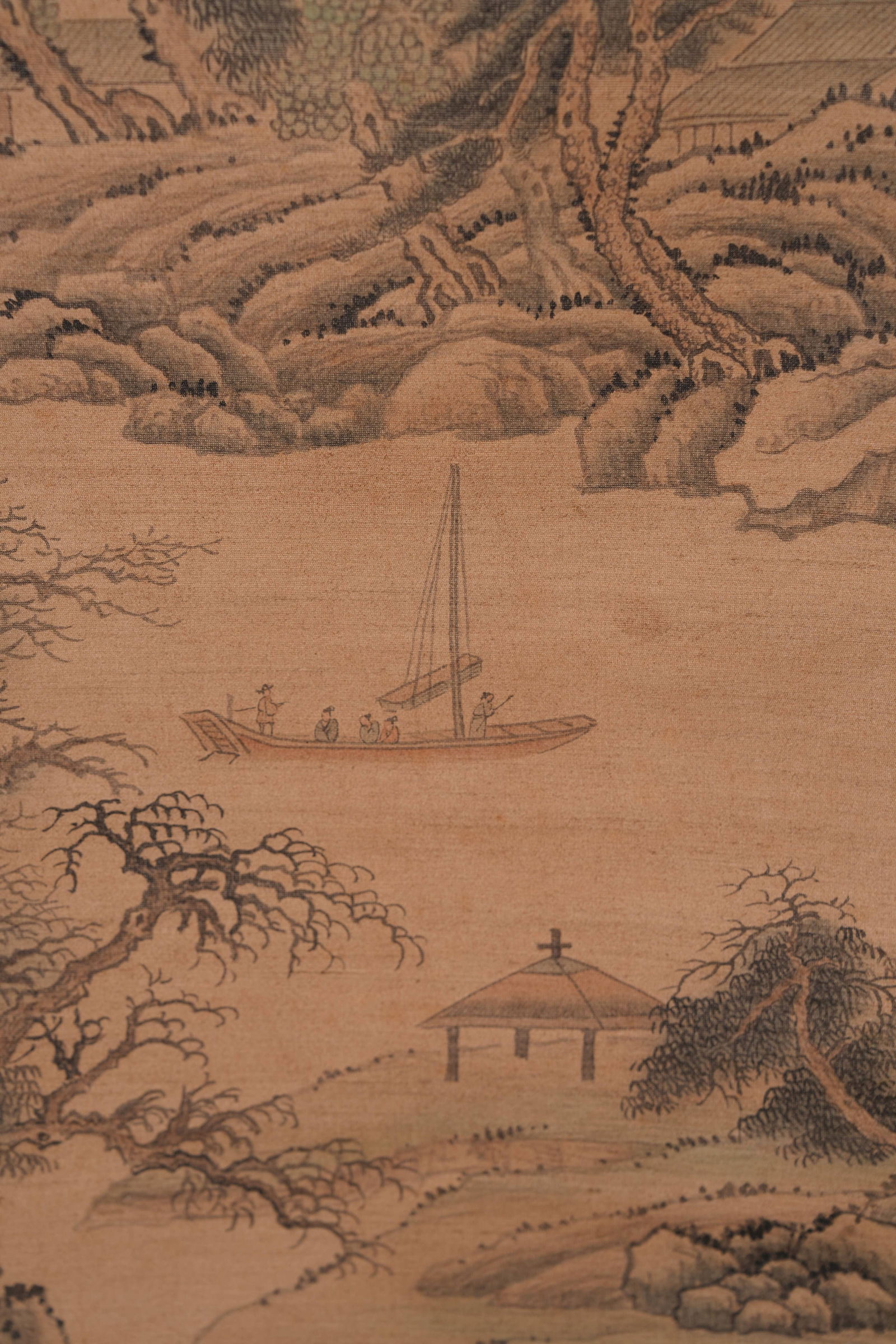 A LANDSCAPE PAINTING ON SILK BY WANG CHEN.王宸 - 8