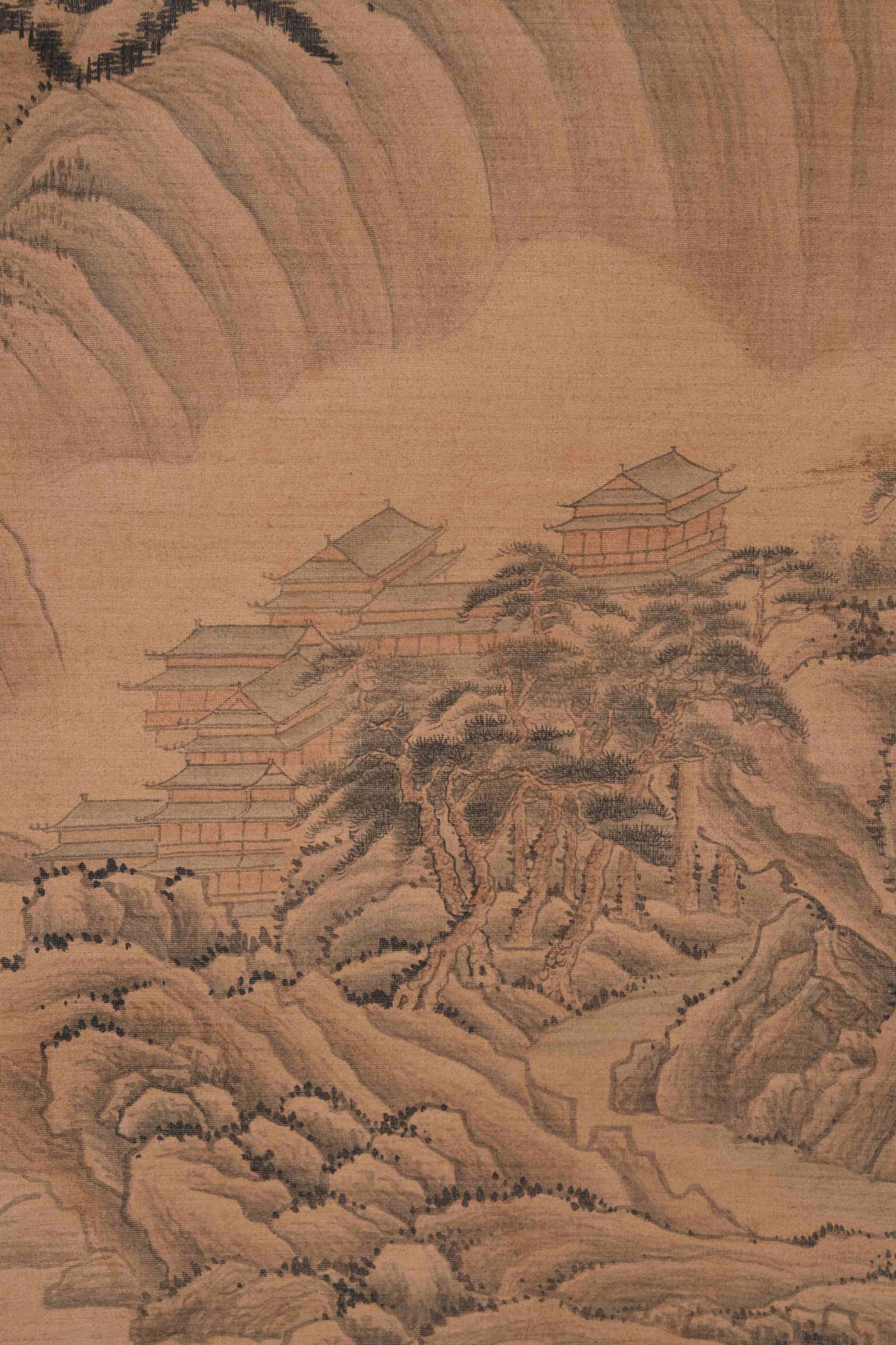 A LANDSCAPE PAINTING ON SILK BY WANG CHEN.王宸 - 9