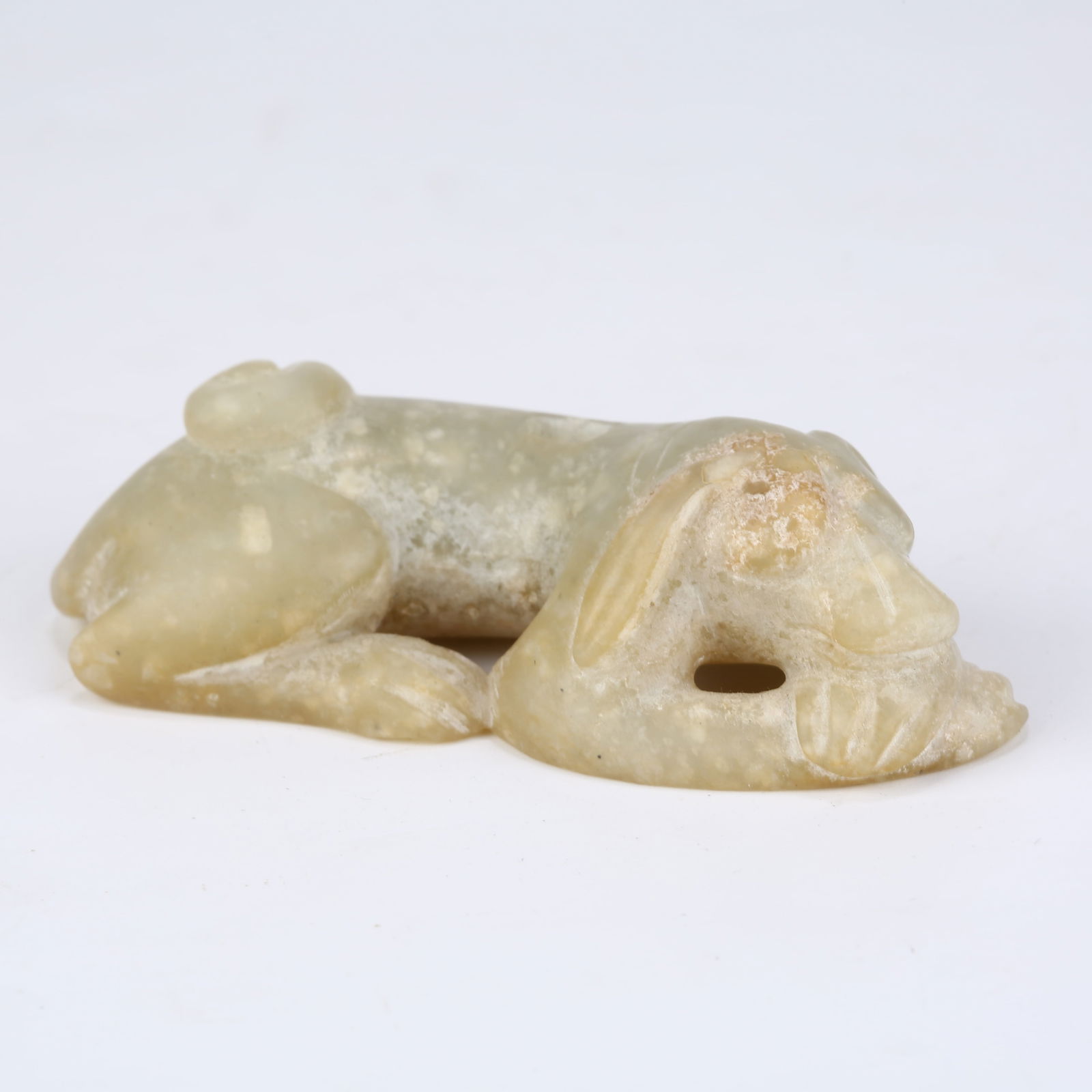 A MEDIEVAL JADE DOG: Medieval Jade Dog