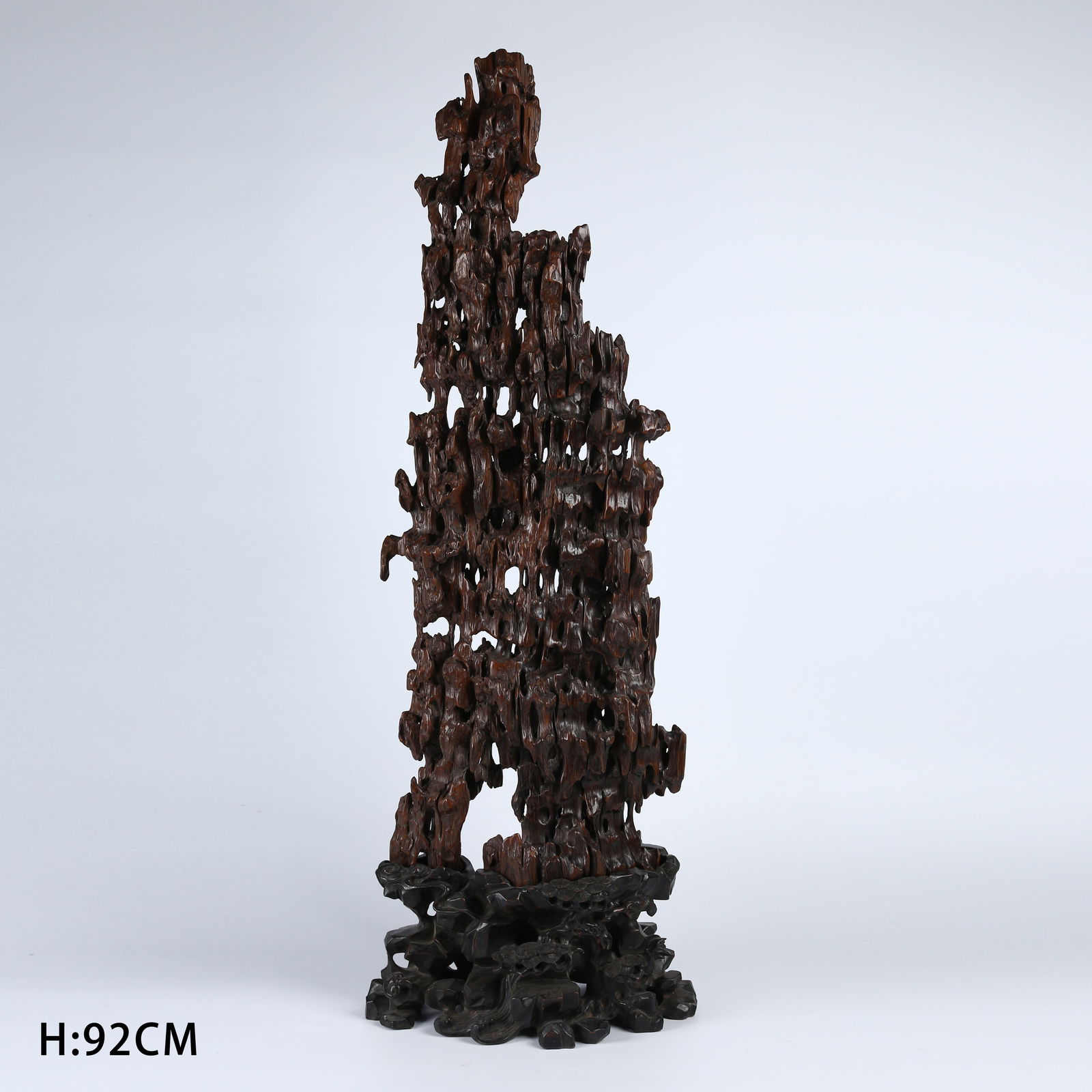 A LARGE AGARWOOD MOUNTAIN-SHAPED ORNAMENT: Large Agarwood Mountain-Shaped Ornament