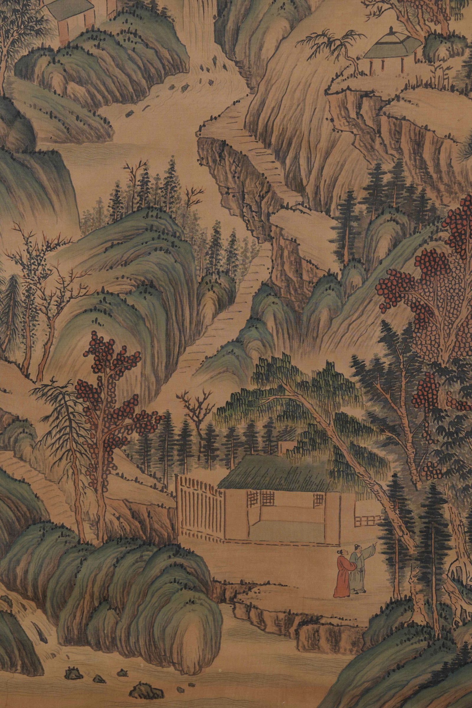 A LANDSCAPE PAINTING ON SILK BY WANG JIAN.王鑒 - 4