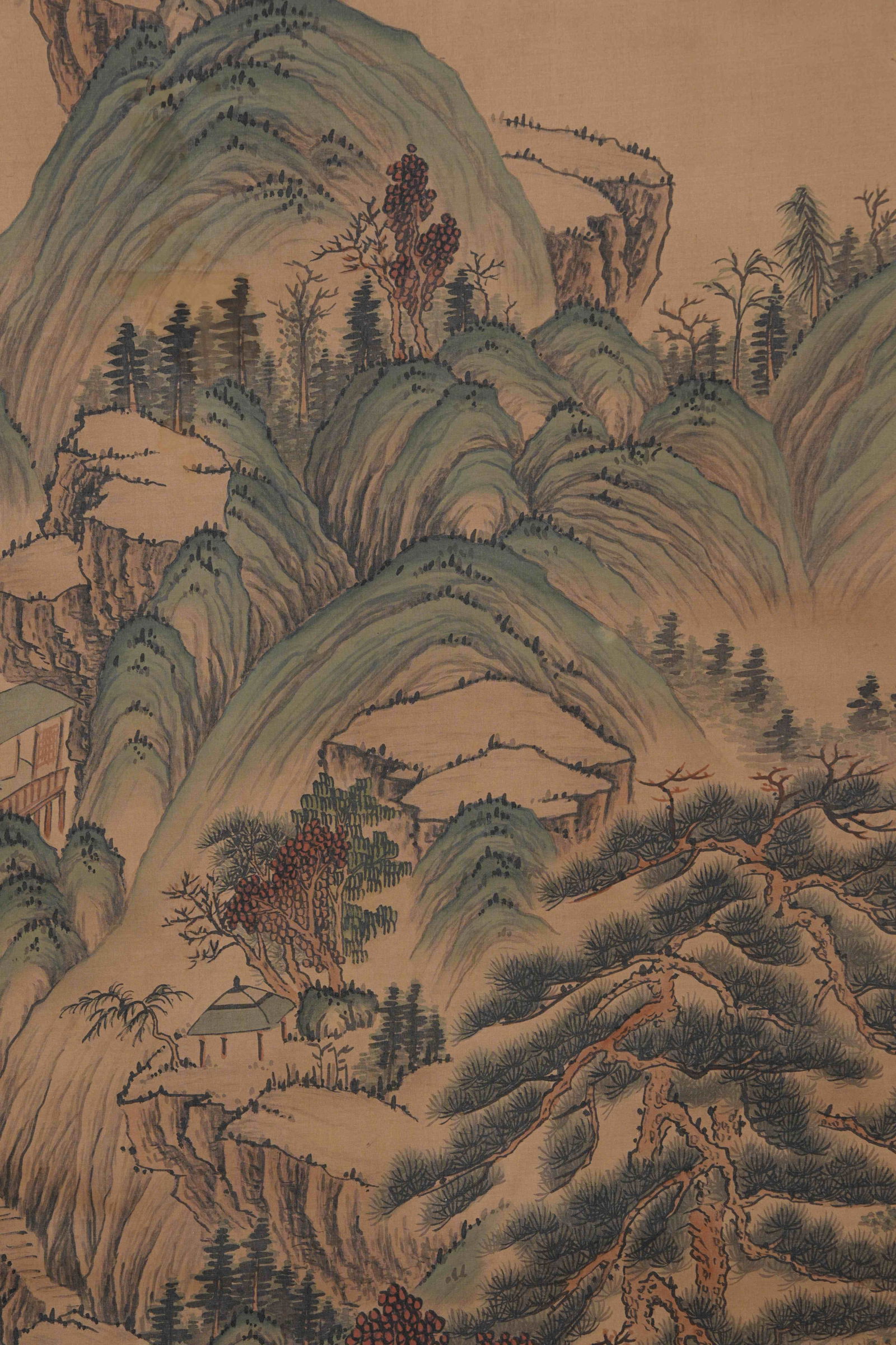A LANDSCAPE PAINTING ON SILK BY WANG JIAN.王鑒 - 6