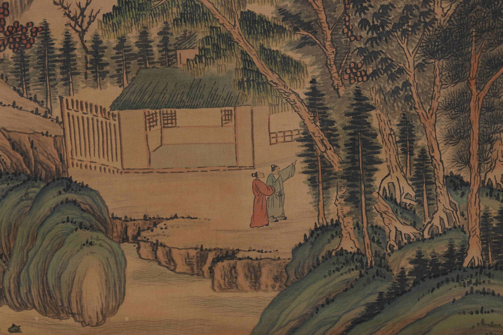 A LANDSCAPE PAINTING ON SILK BY WANG JIAN.王鑒 - 9