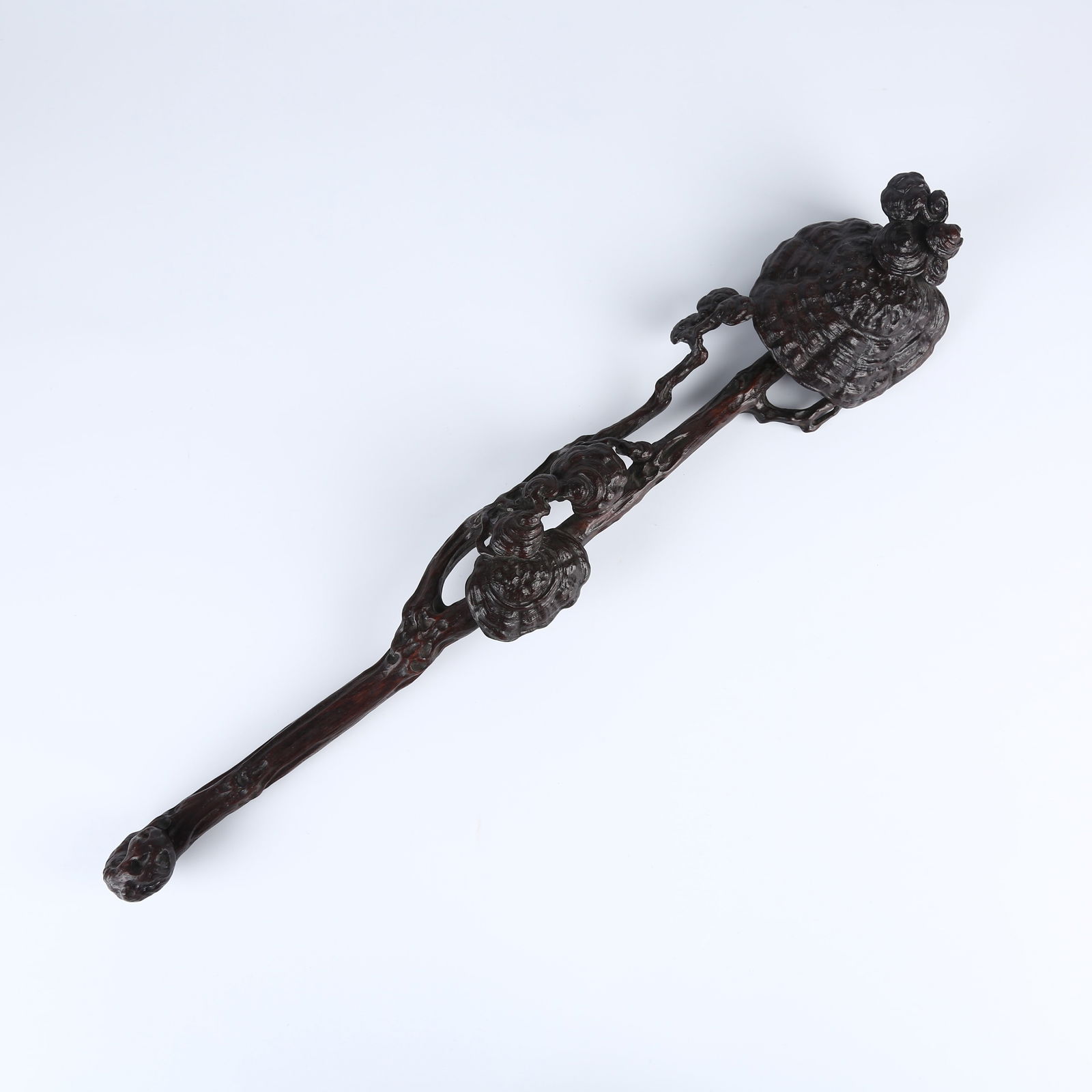 A ZITAN WOOD LINGZHI-SHAPED RUYI ORNAMENT (1 of 12)