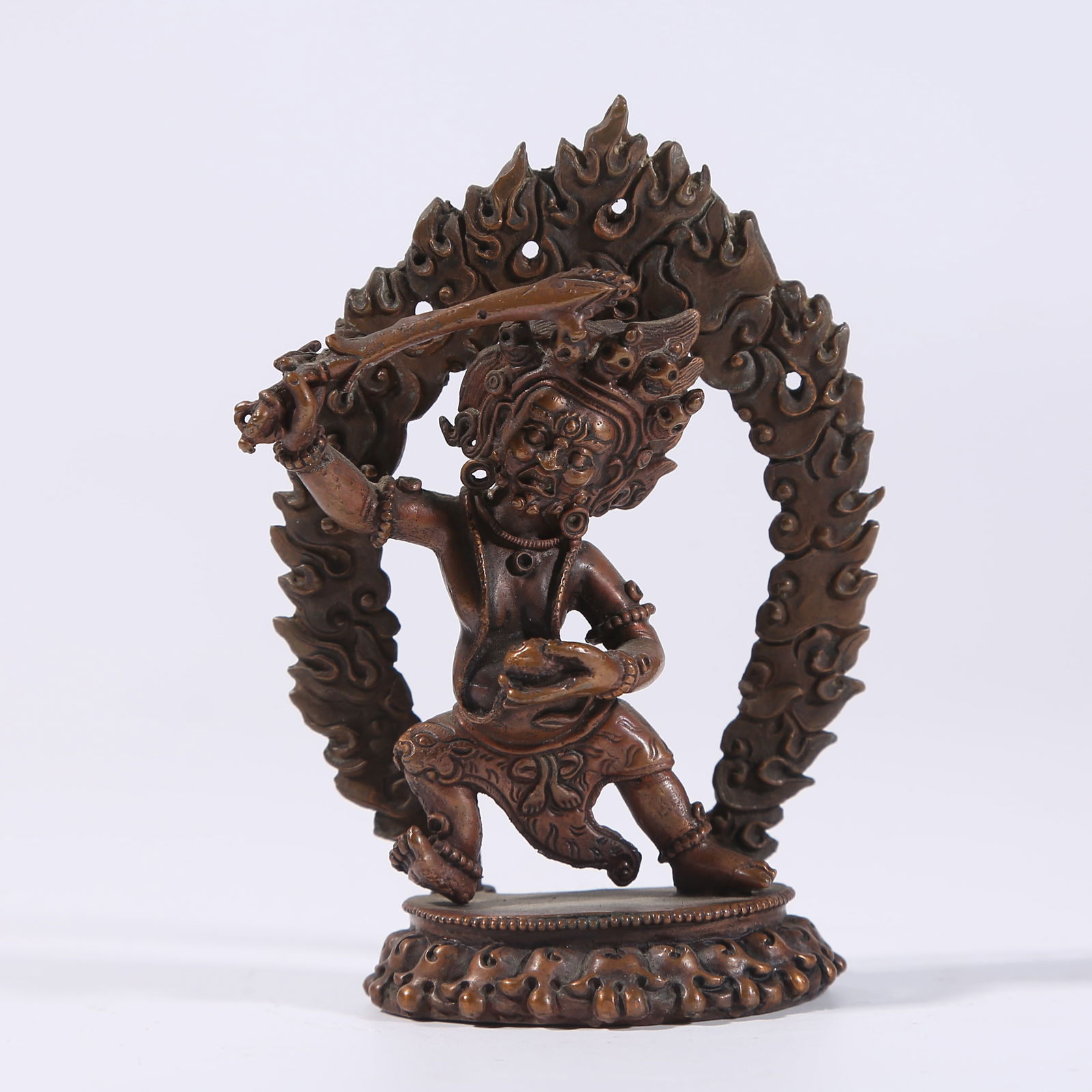 A BRONZE STATUE OF ACALA (FUD? MY?-?): Bronze Statue of Acala (Fud? My?-?)