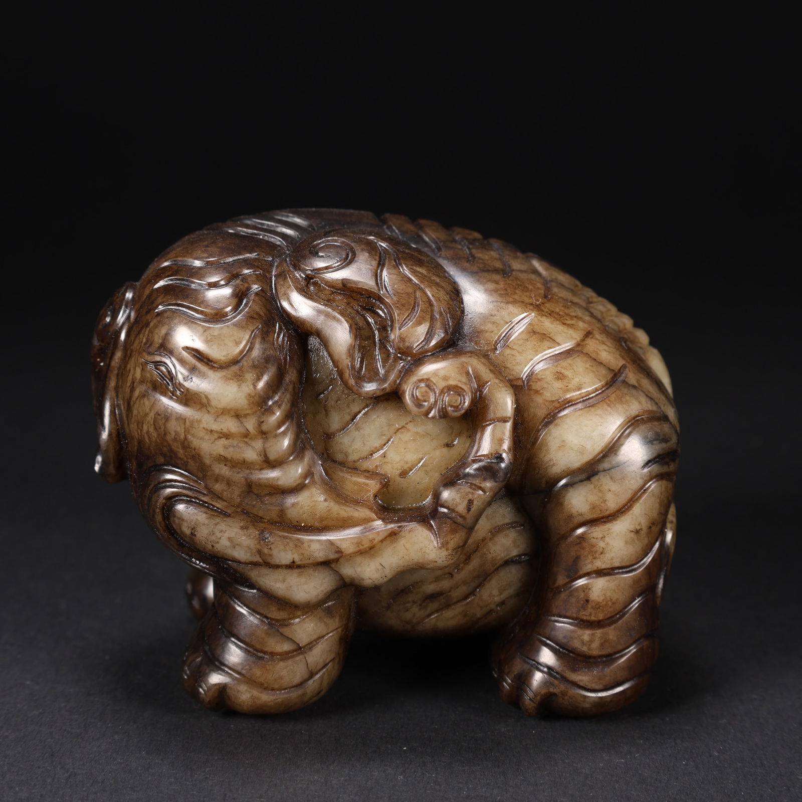A HETIAN JADE ELEPHANT (1 of 9)