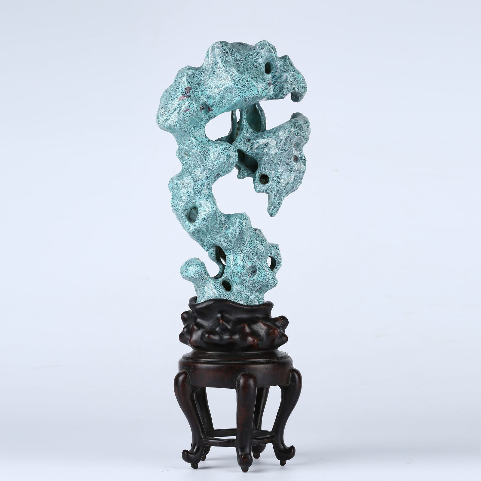 A LUJUN GLAZE MOUNTAIN ORNAMENT: Lujun Glaze Mountain Ornament