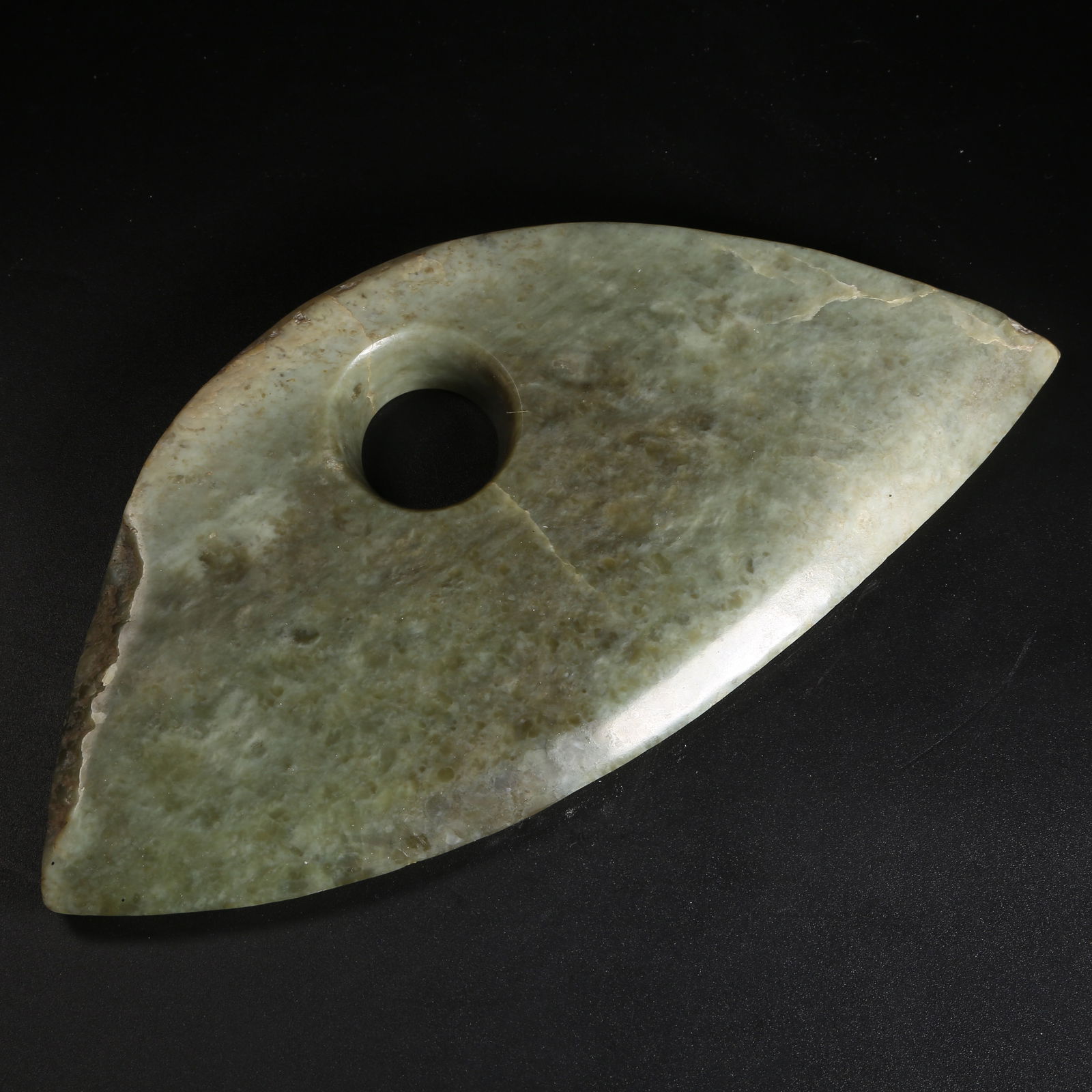 A HONGSHAN CULTURE JADE AXE: Hongshan Culture Jade Axe