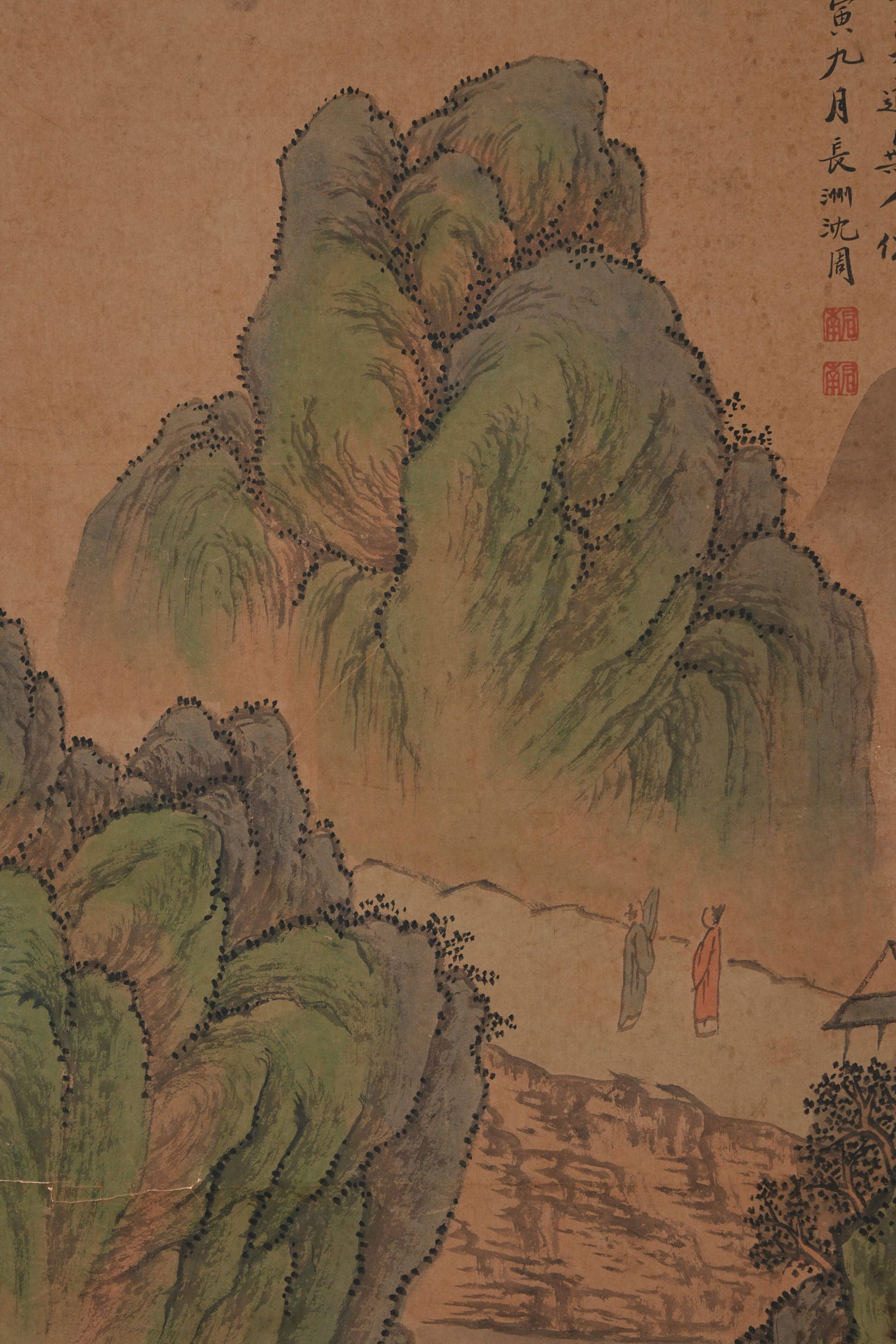 A LANDSCAPE PAINTING ON PAPER BY SHEN ZHOU.沈周 - 3