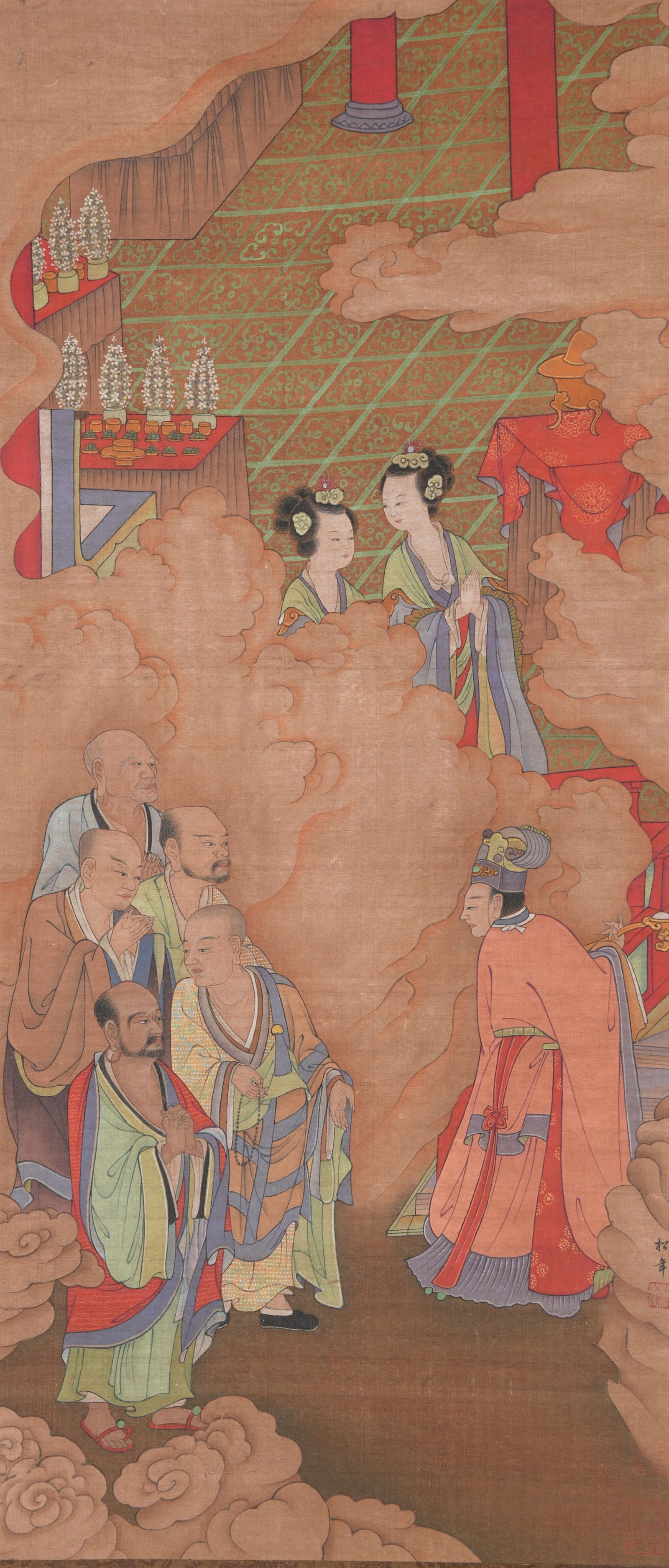 A FIGURE PAINTING ON SILK BY LIU SONGNIAN.劉松年 (1 of 10)