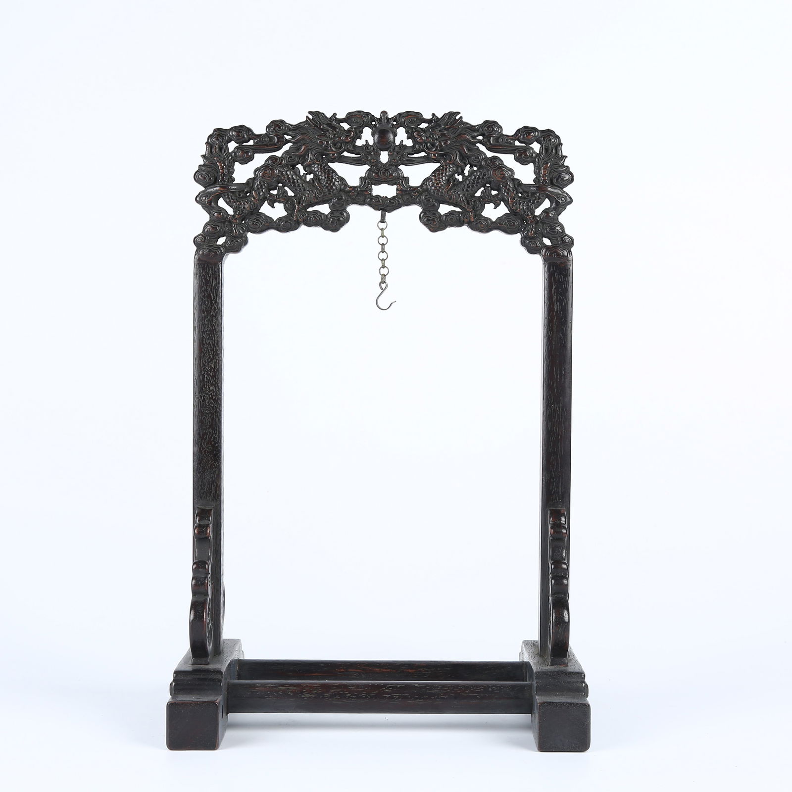 A ZITAN WOOD DRAGON PATTERN STORAGE RACK (1 of 10)