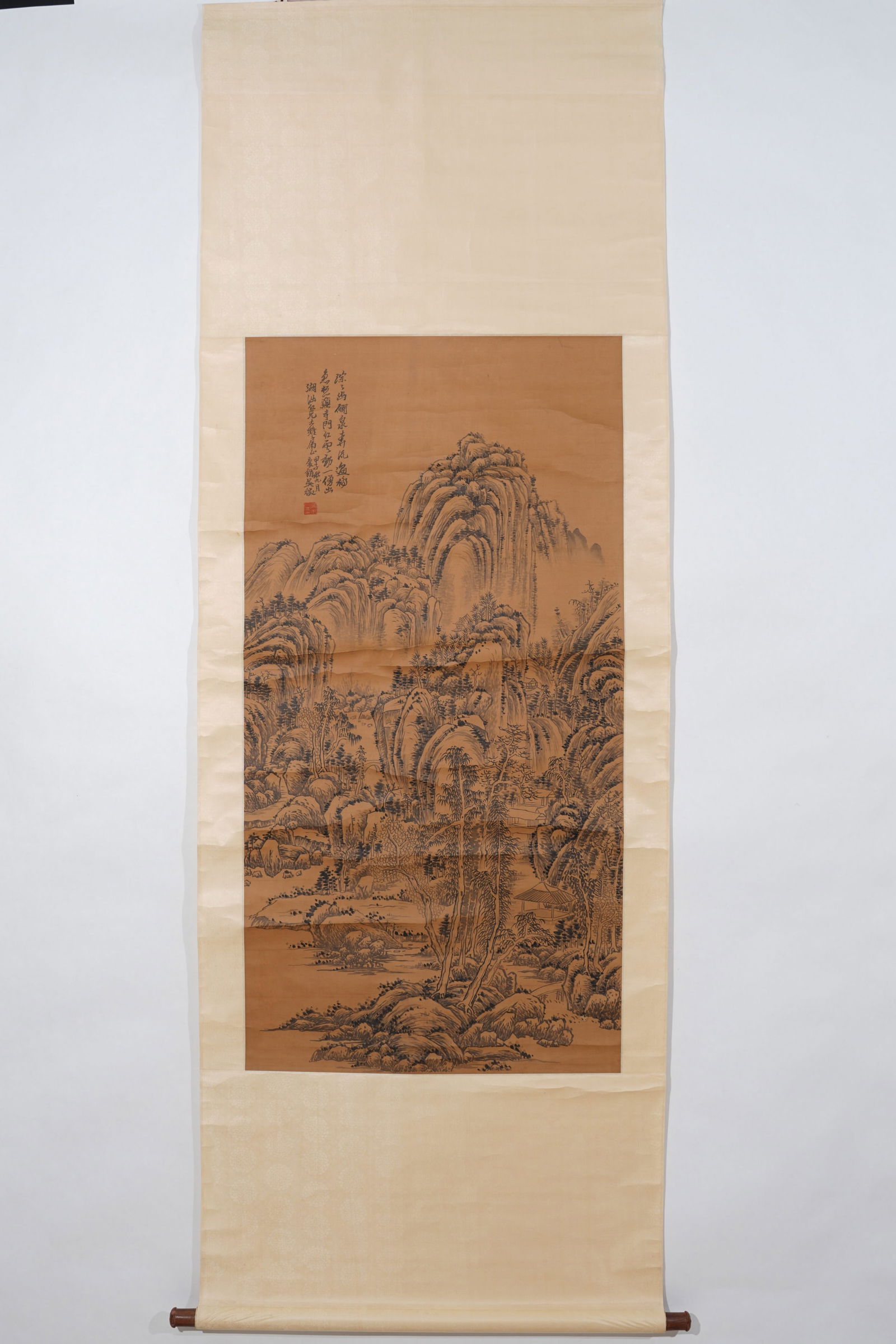 A LANDSCAPE PAINTING ON SILK BY WU HUI.吳徽 - 2