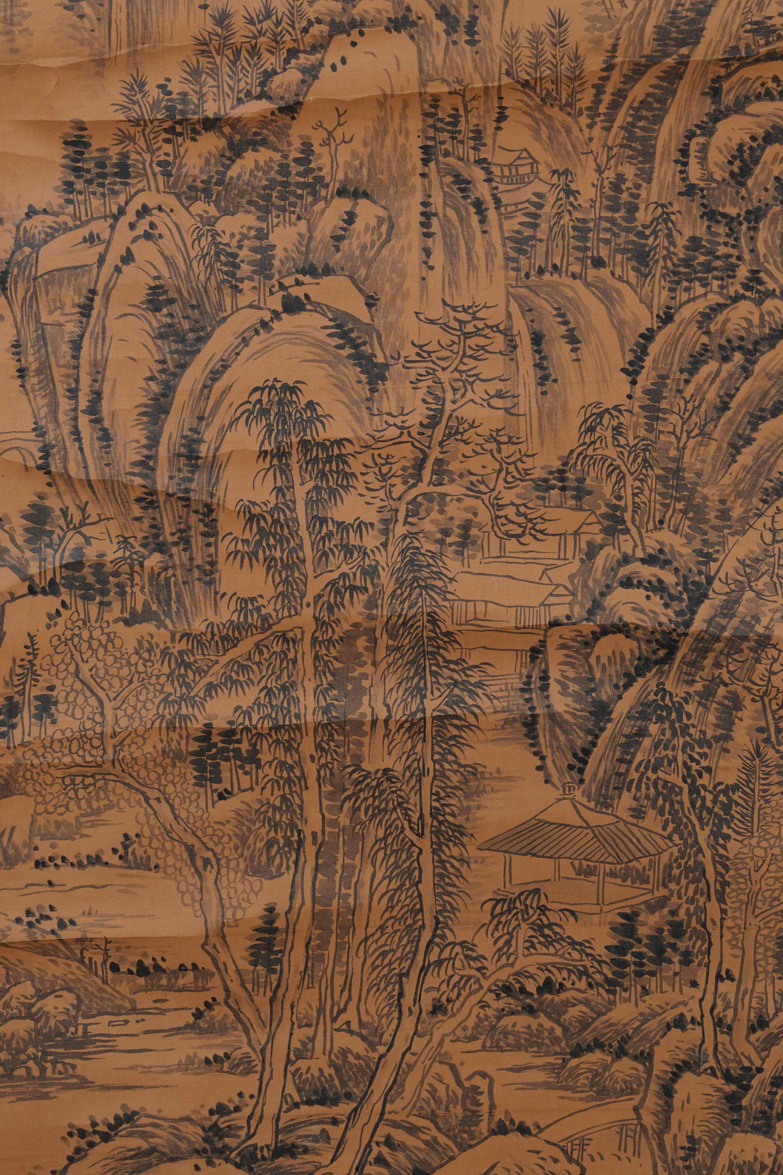 A LANDSCAPE PAINTING ON SILK BY WU HUI.吳徽 - 5