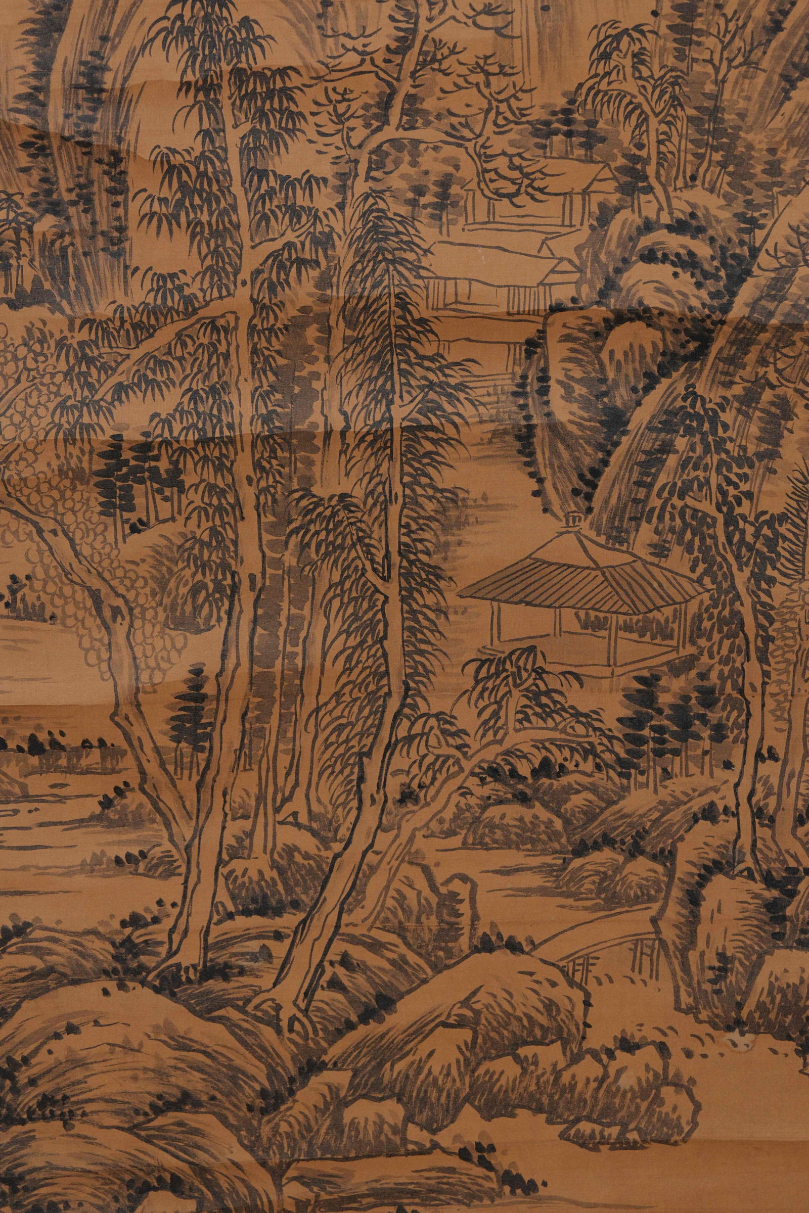 A LANDSCAPE PAINTING ON SILK BY WU HUI.吳徽 - 7