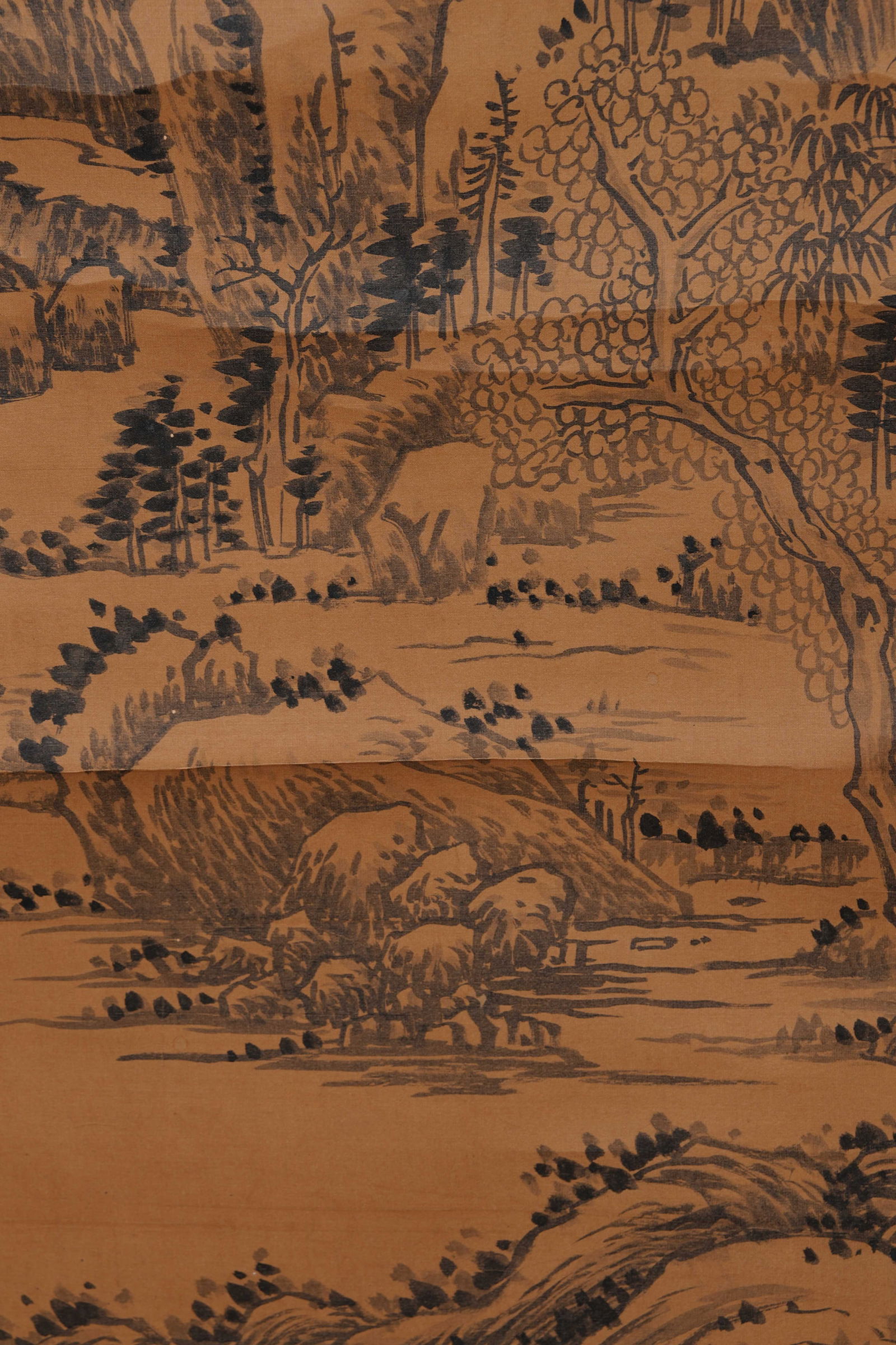 A LANDSCAPE PAINTING ON SILK BY WU HUI.吳徽 - 9