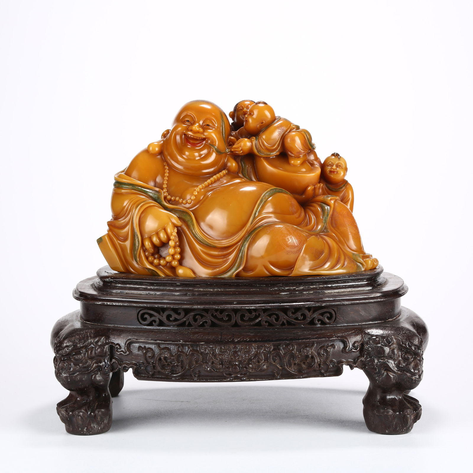 A SHOUSHAN TIANHUANG STONE MAITREYA BUDDHA (1 of 10)