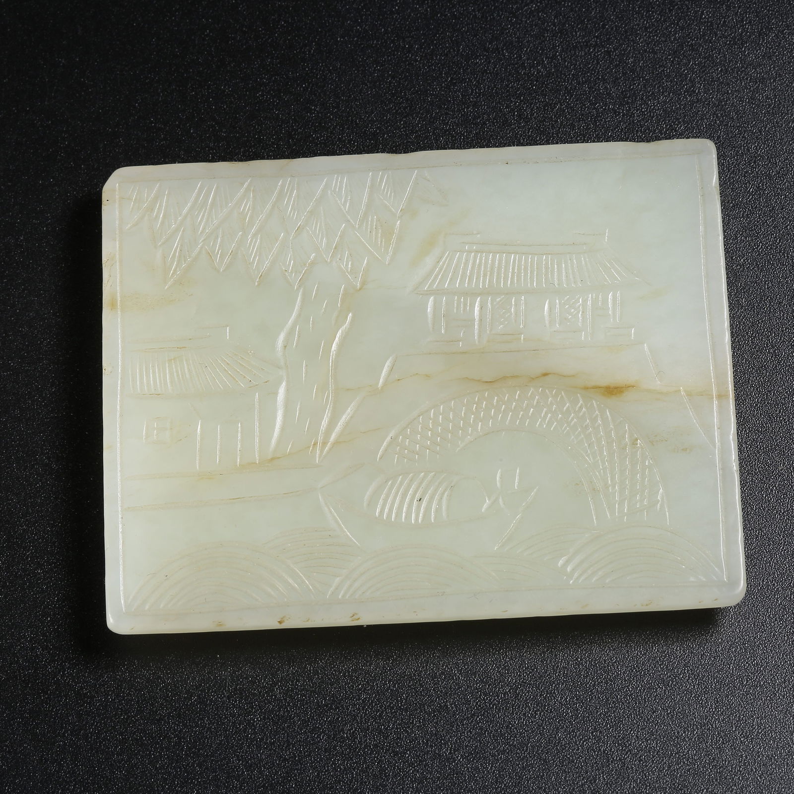 A HETIAN JADE LANDSCAPE PENDANT (1 of 9)